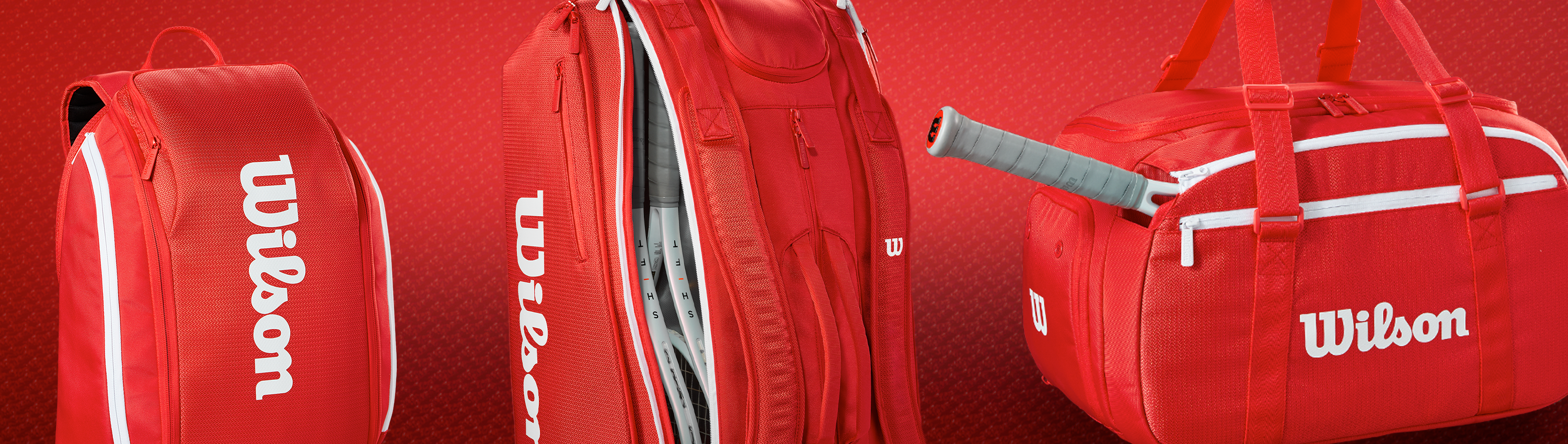 Wilson Super Tour Red Bags