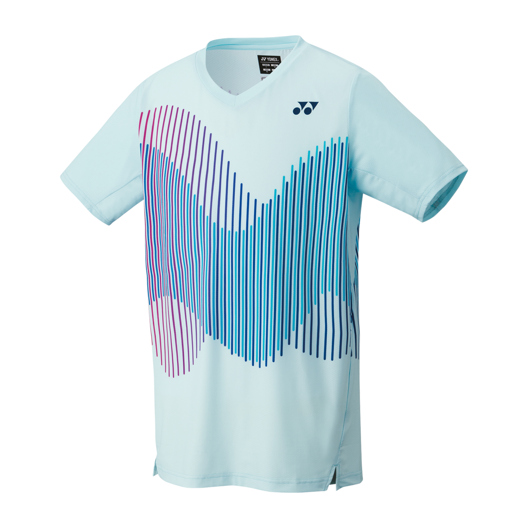 Yonex Men's Crew Neck Shirt - Indigo Green/Crystal Blue