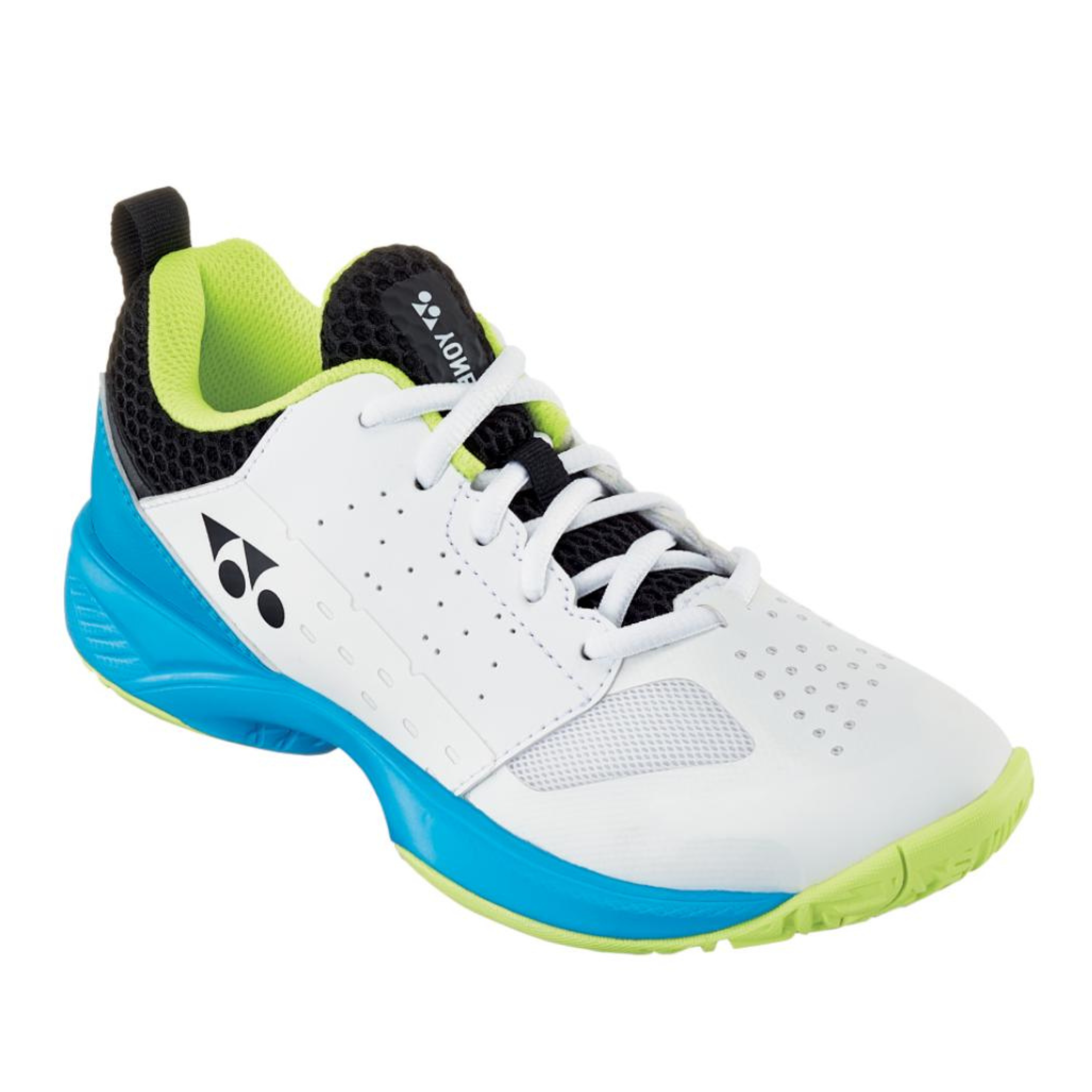 Yonex Lumio Junior Tennis Shoes - White/Turqoise