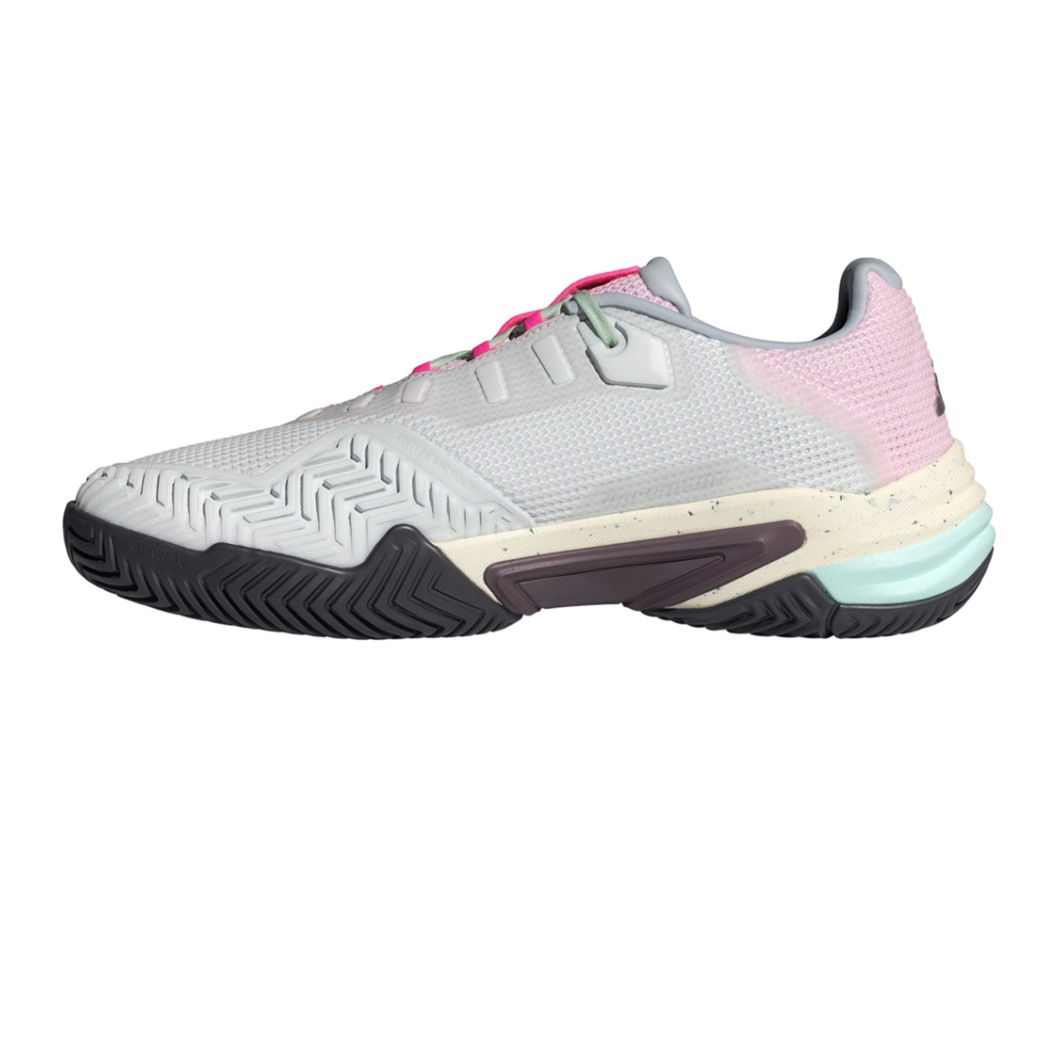Adidas Men's BARRICADE 13 Crystal White / Aurora Met. / Semi Green Spark