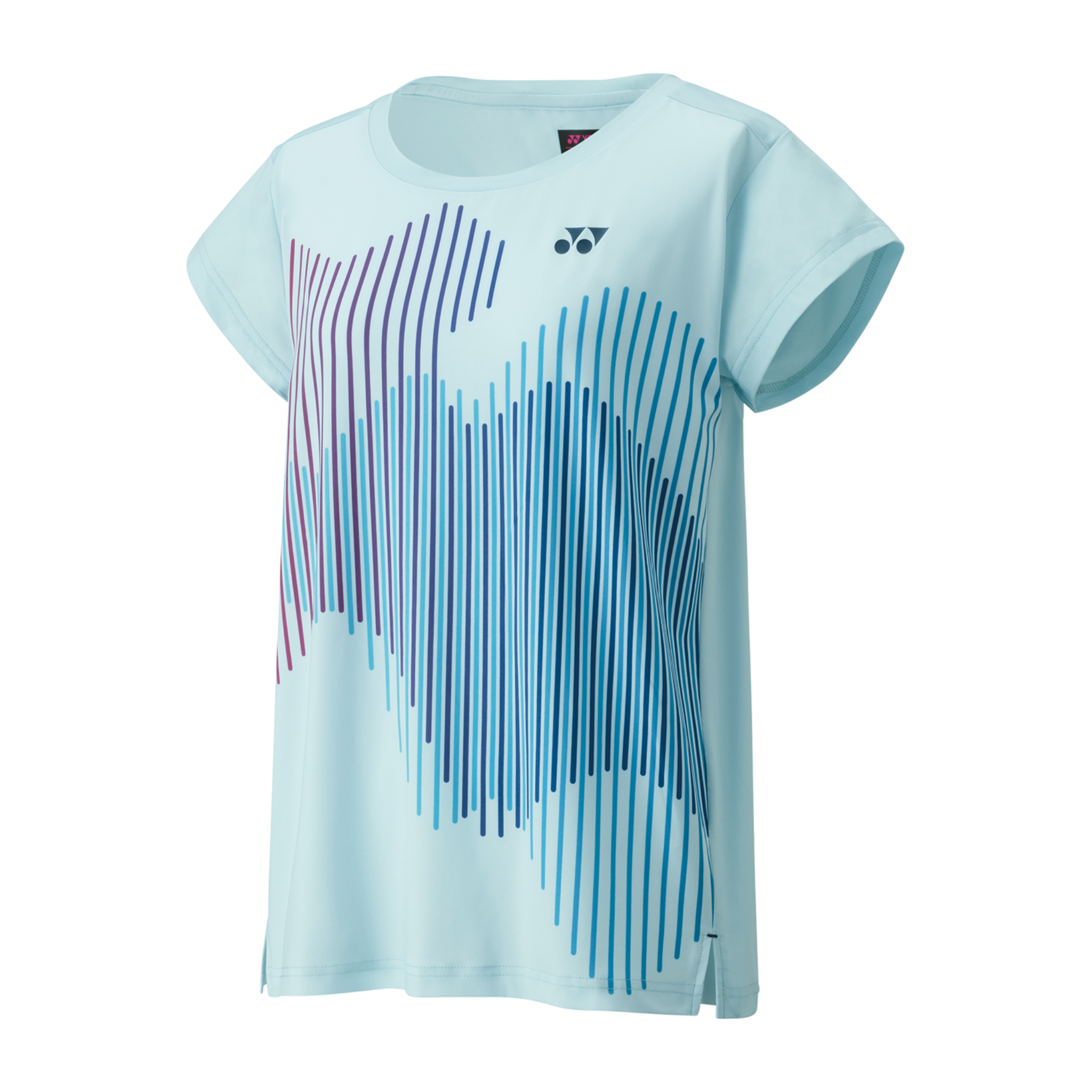 Yonex Women's Crew Neck Shirt - Indigo Green/Crystal Blue