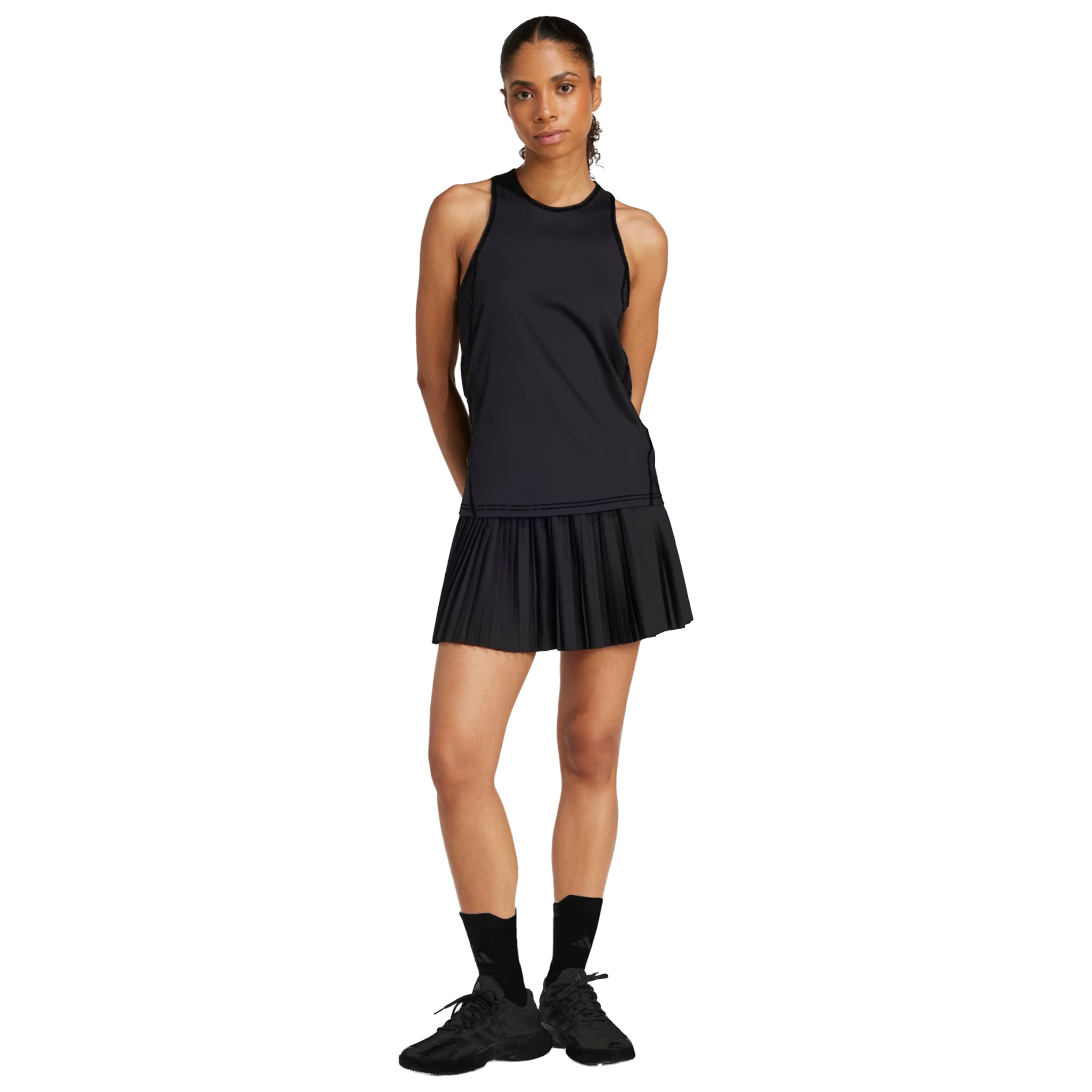 Adidas Club Pleated Skirt Black