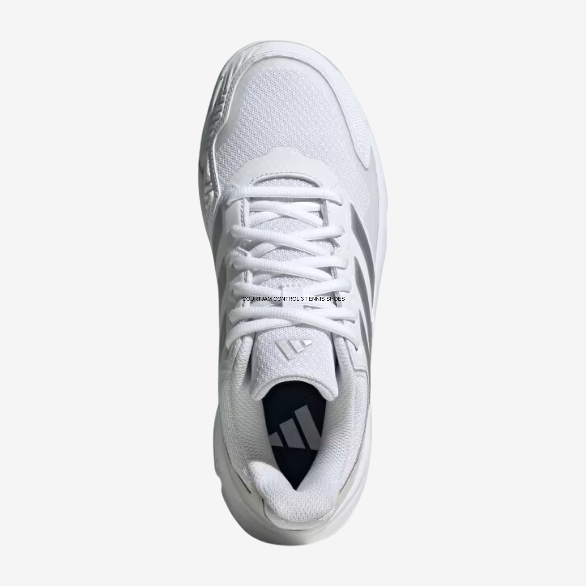 Adidas Courtjam Control 3 Women's Cloud White / Silver Metallic / Grey One
