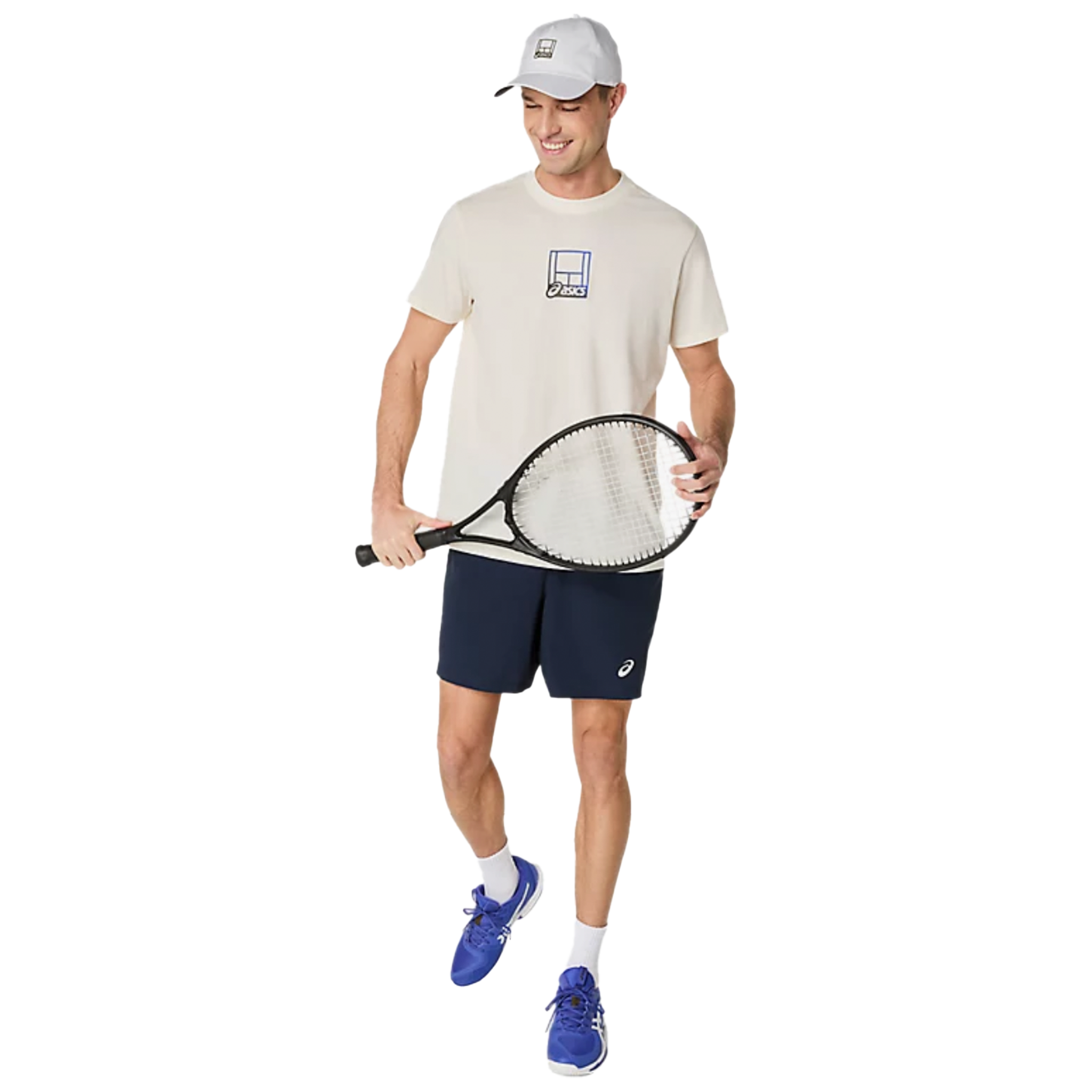 Asics Court Core Graphic Tee Cream