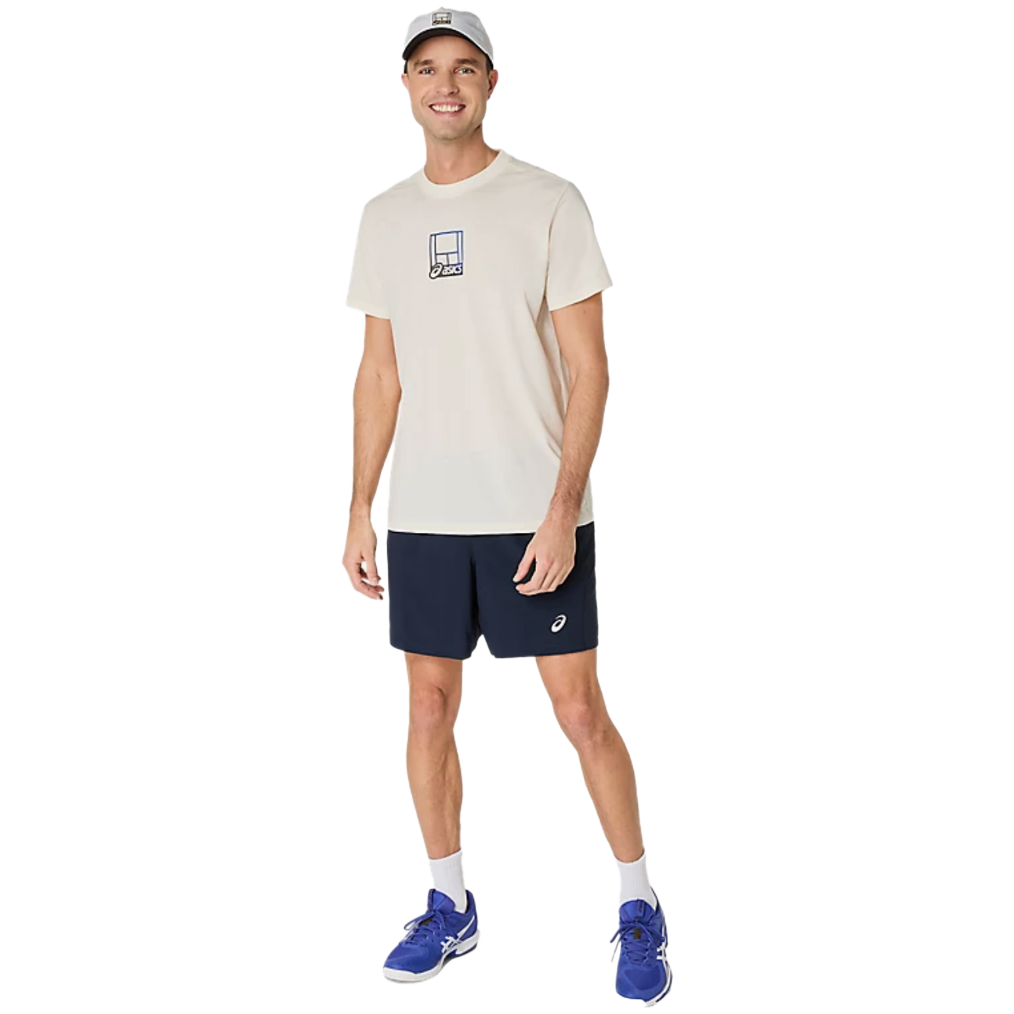 Asics Court Core Graphic Tee Cream