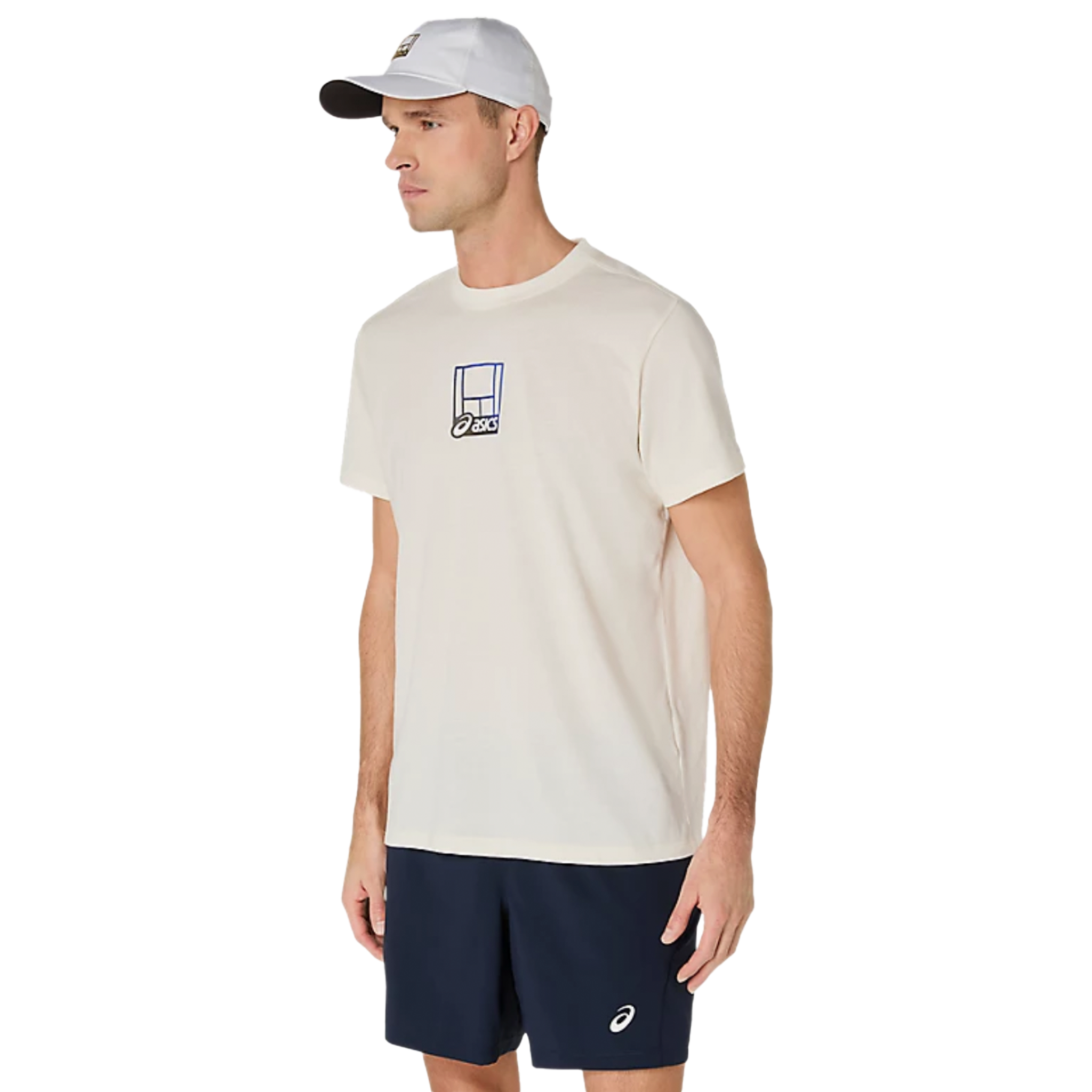 Asics Court Core Graphic Tee Cream