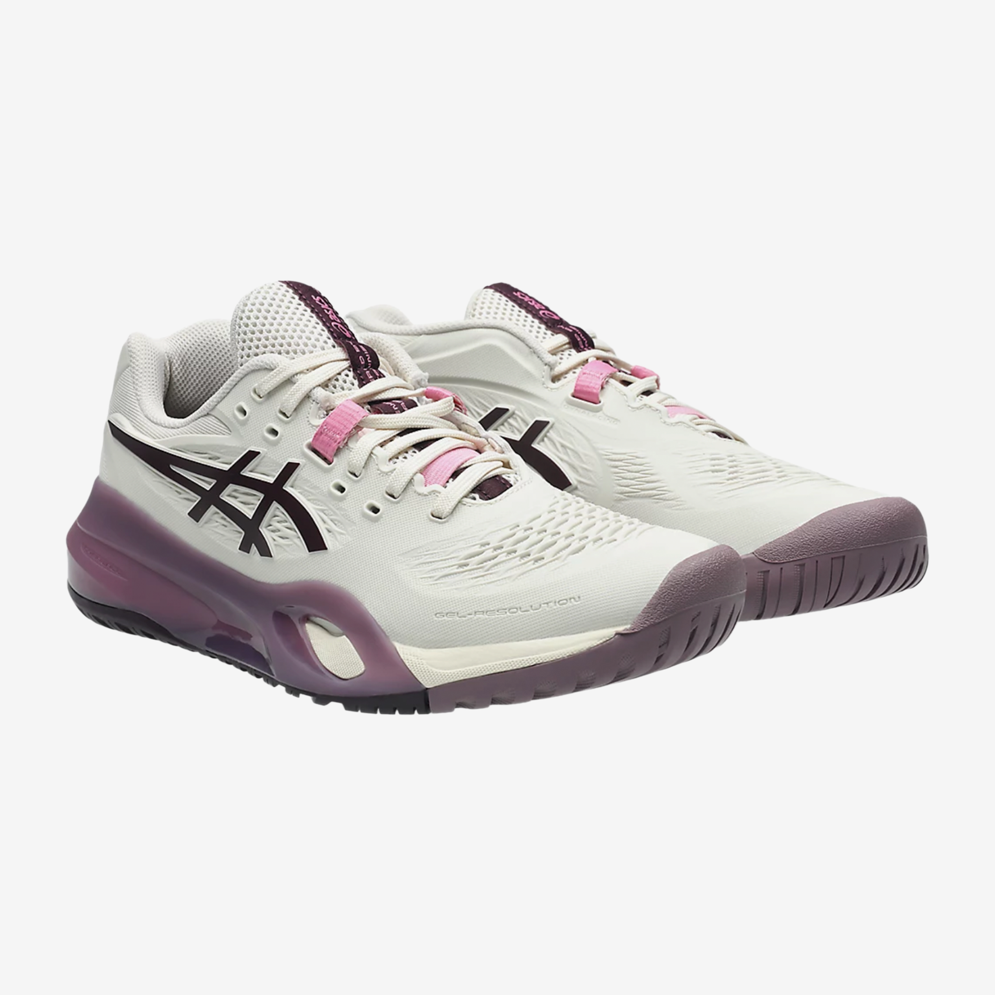 Asics Gel Resolution X Women's Soft Oat/Dark Aubergine