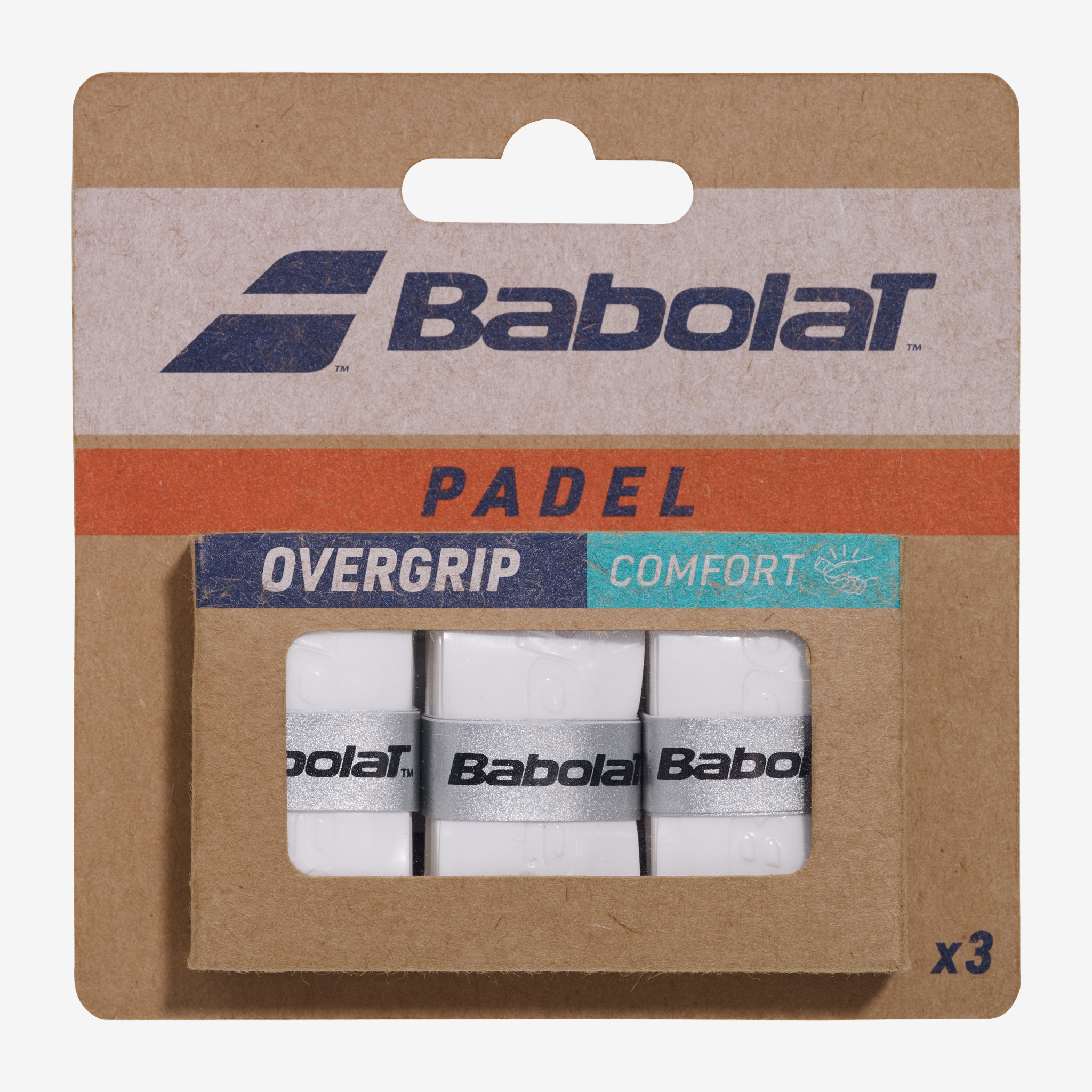 Babolat Comfort Padel Overgrips White (3 Pack)