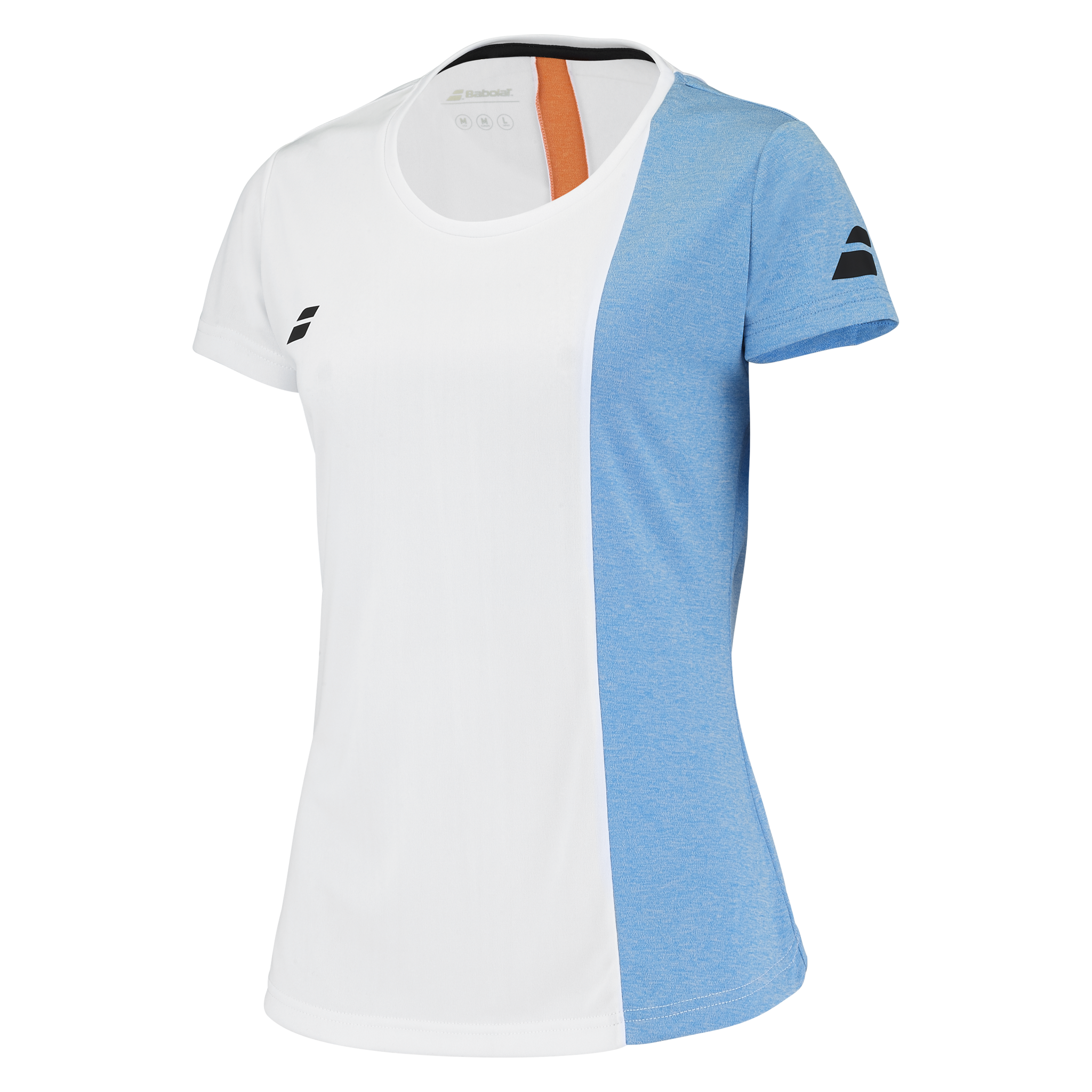 Babolat Play Cap Sleeve Top Girl's White/Blithe Blue