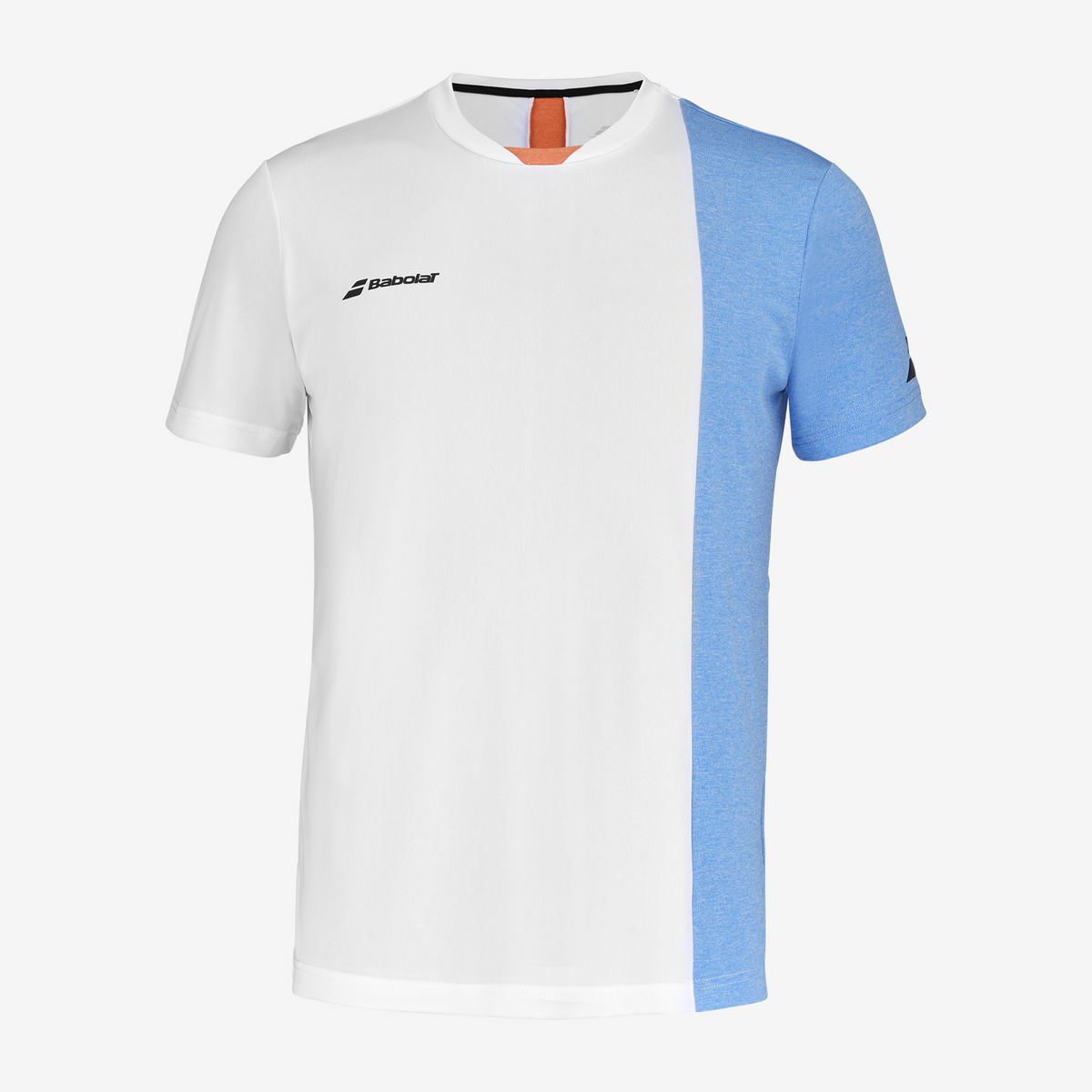 Babolat Play Crew Neck Tee Men's White/Blithe Blue