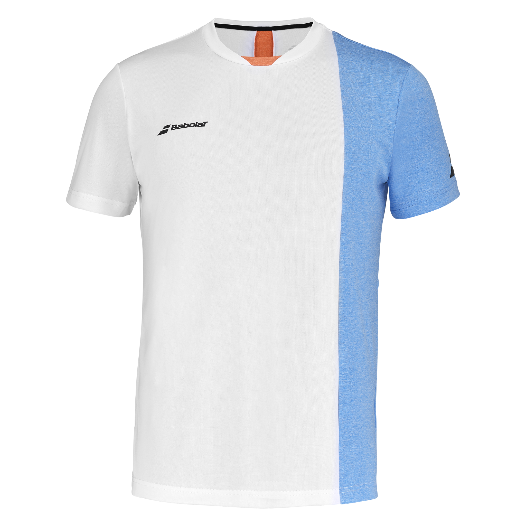 Babolat Play Crew Neck Tee Men's White/Blithe Blue