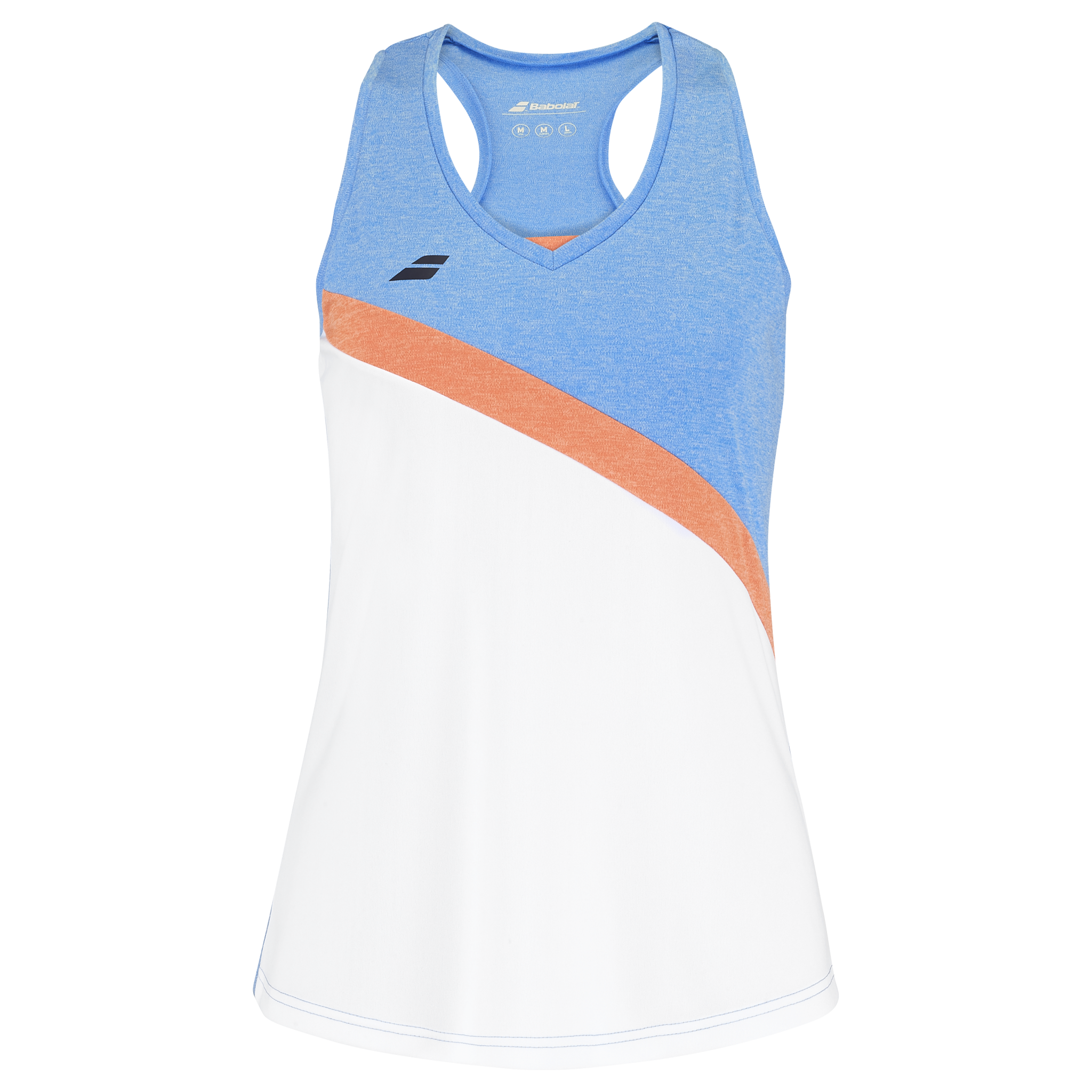 Babolat Play Tank Top Women's White/Blithe Blue
