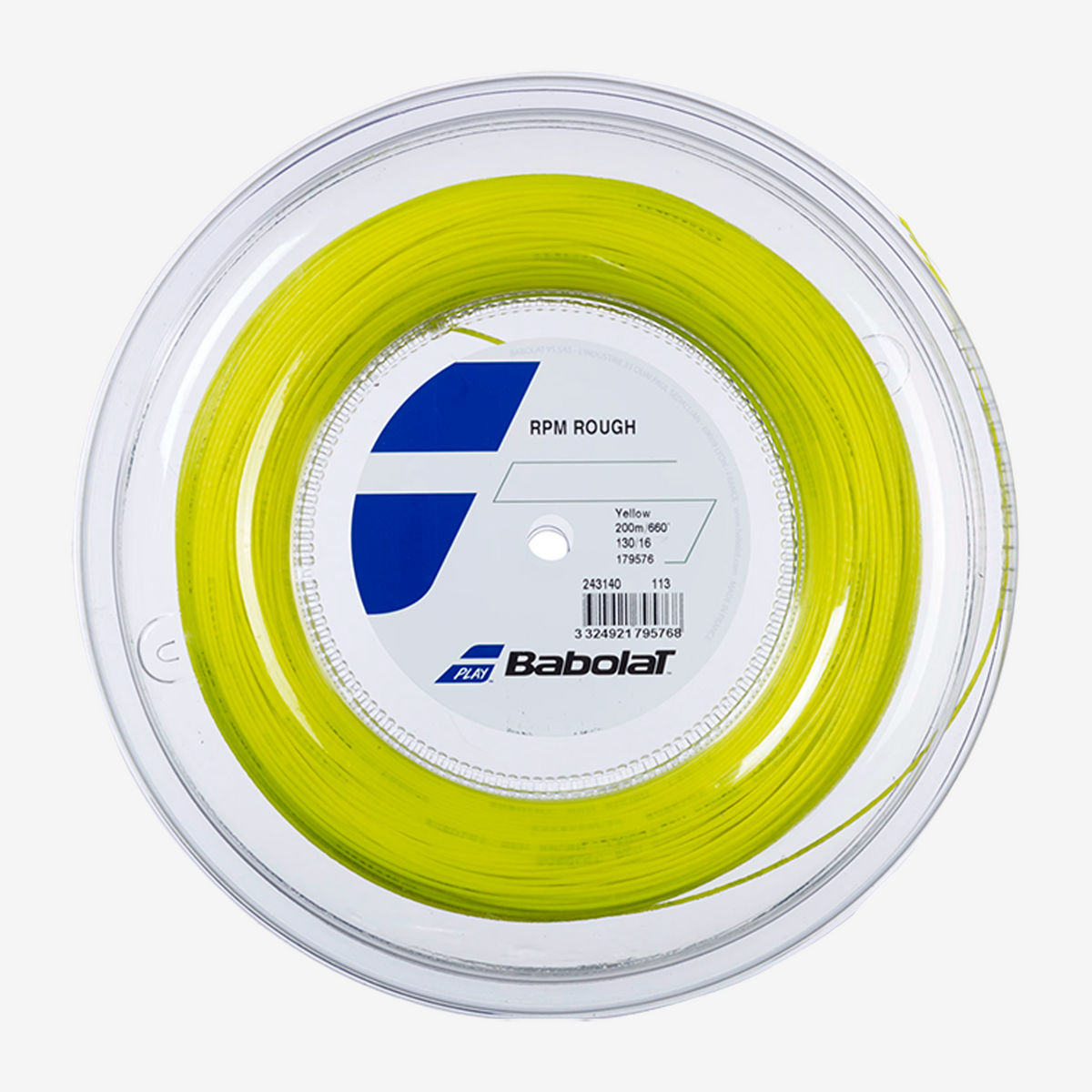 Babolat RPM Rough Fluorescent Yellow 200m Reel