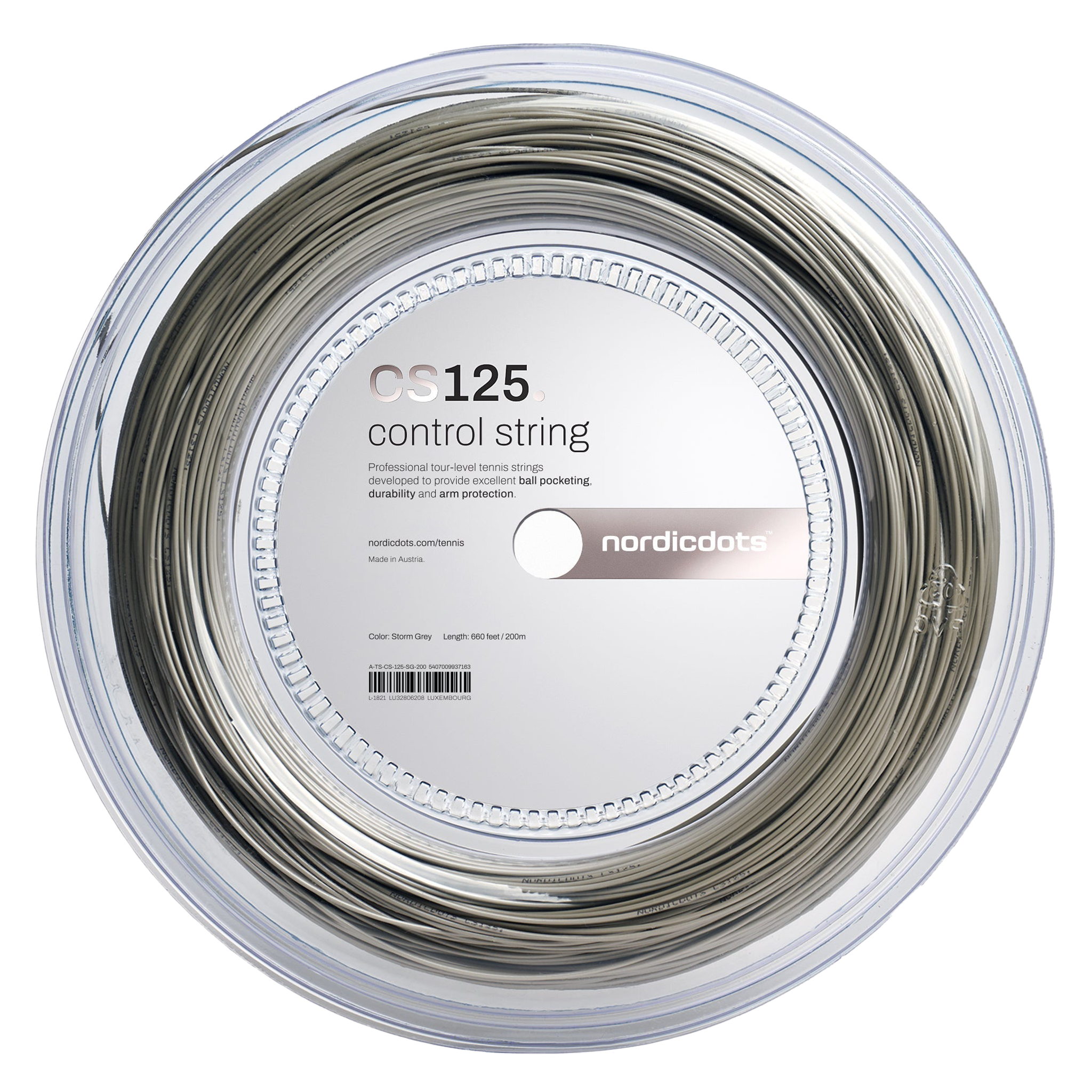 nordicdots CS125. Control Tennis String 200m Reel