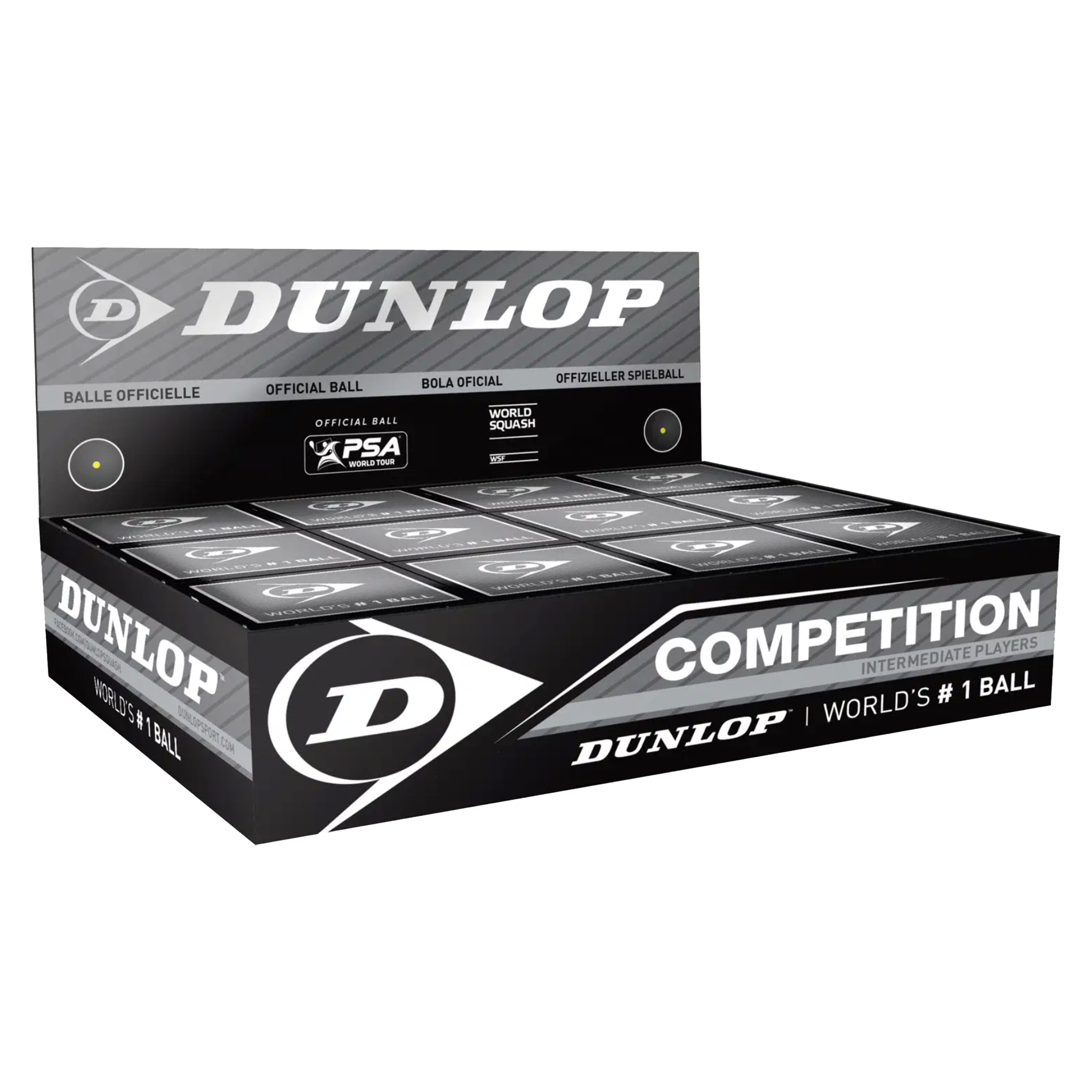 Dunlop Yellow Dot Squash Balls