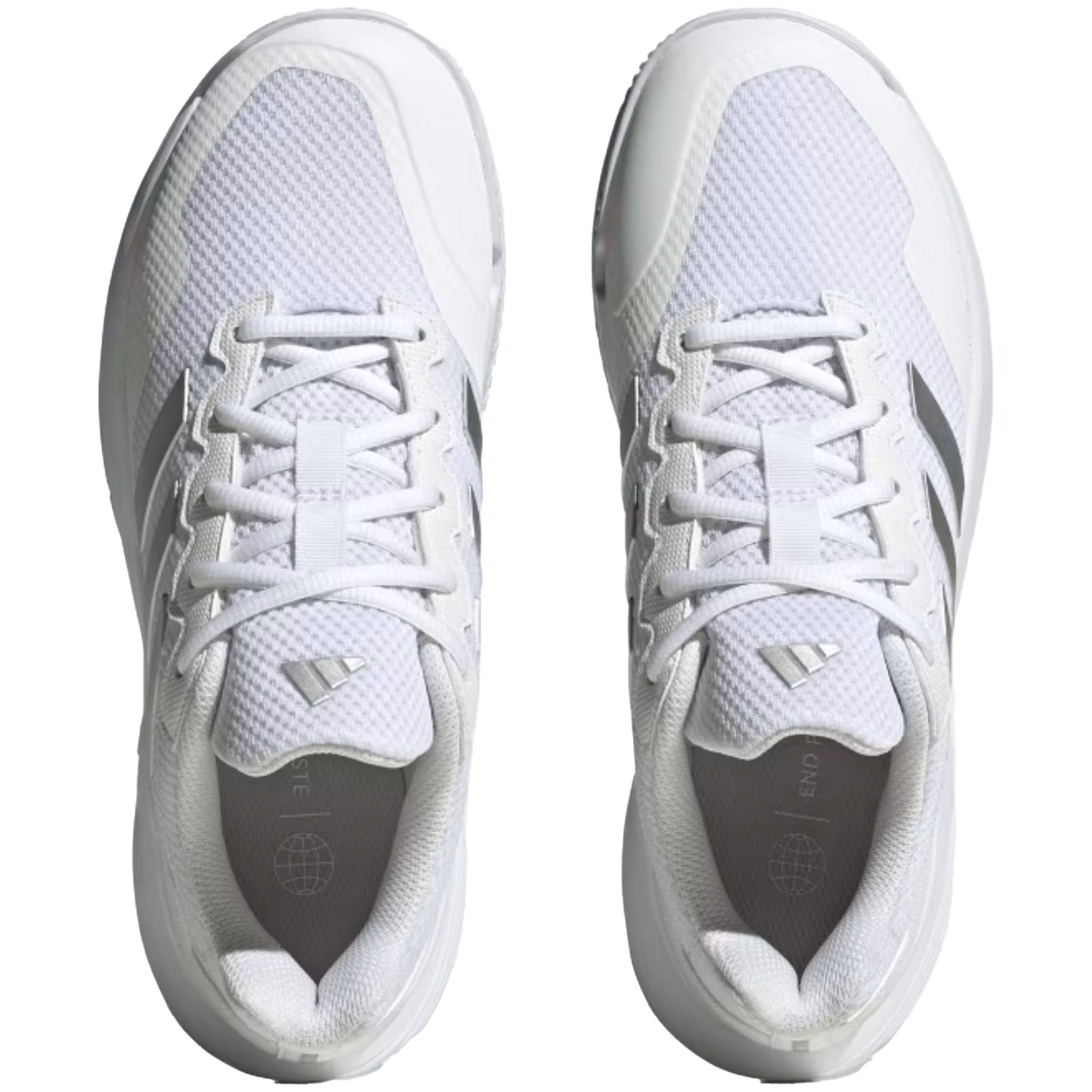 Adidas Women's Gamecourt 2.0 Cloud White / Silver Metallic / Cloud White