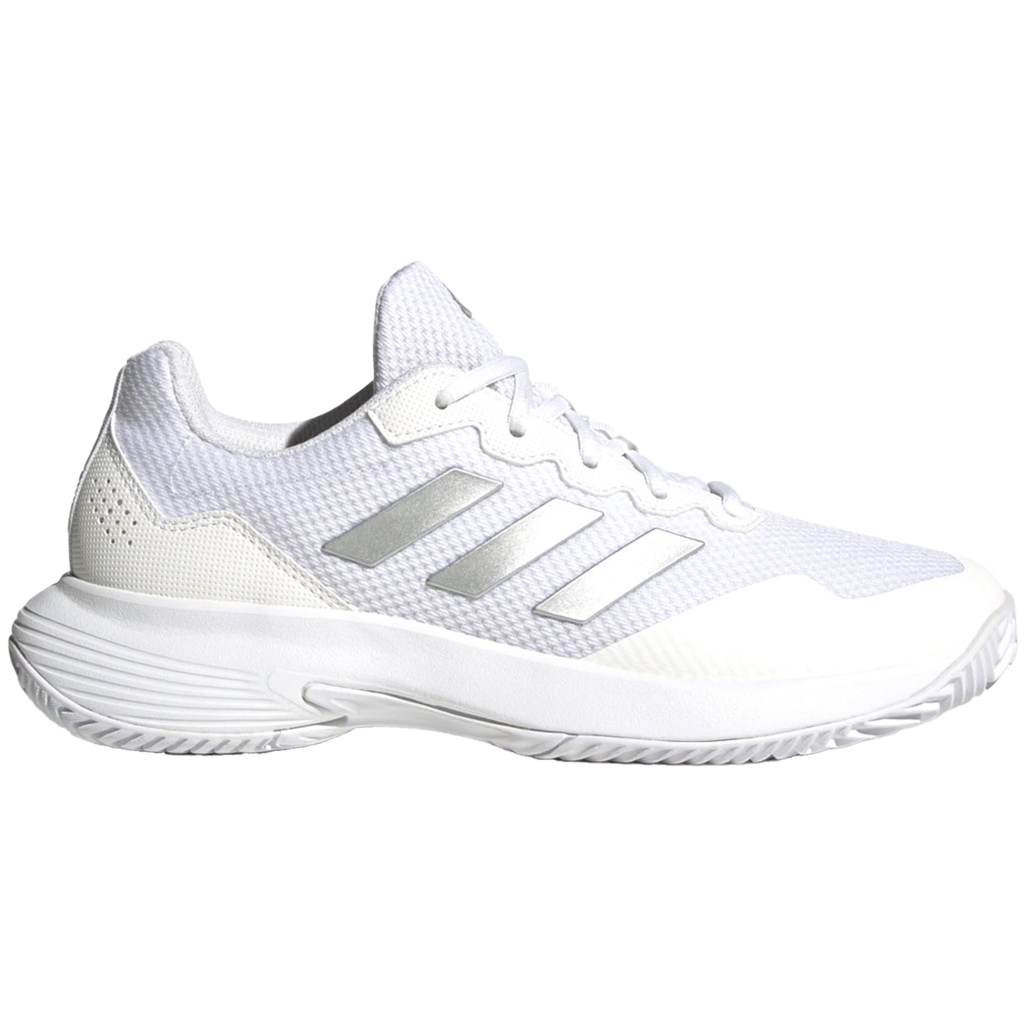 Adidas Women's Gamecourt 2.0 Cloud White / Silver Metallic / Cloud White