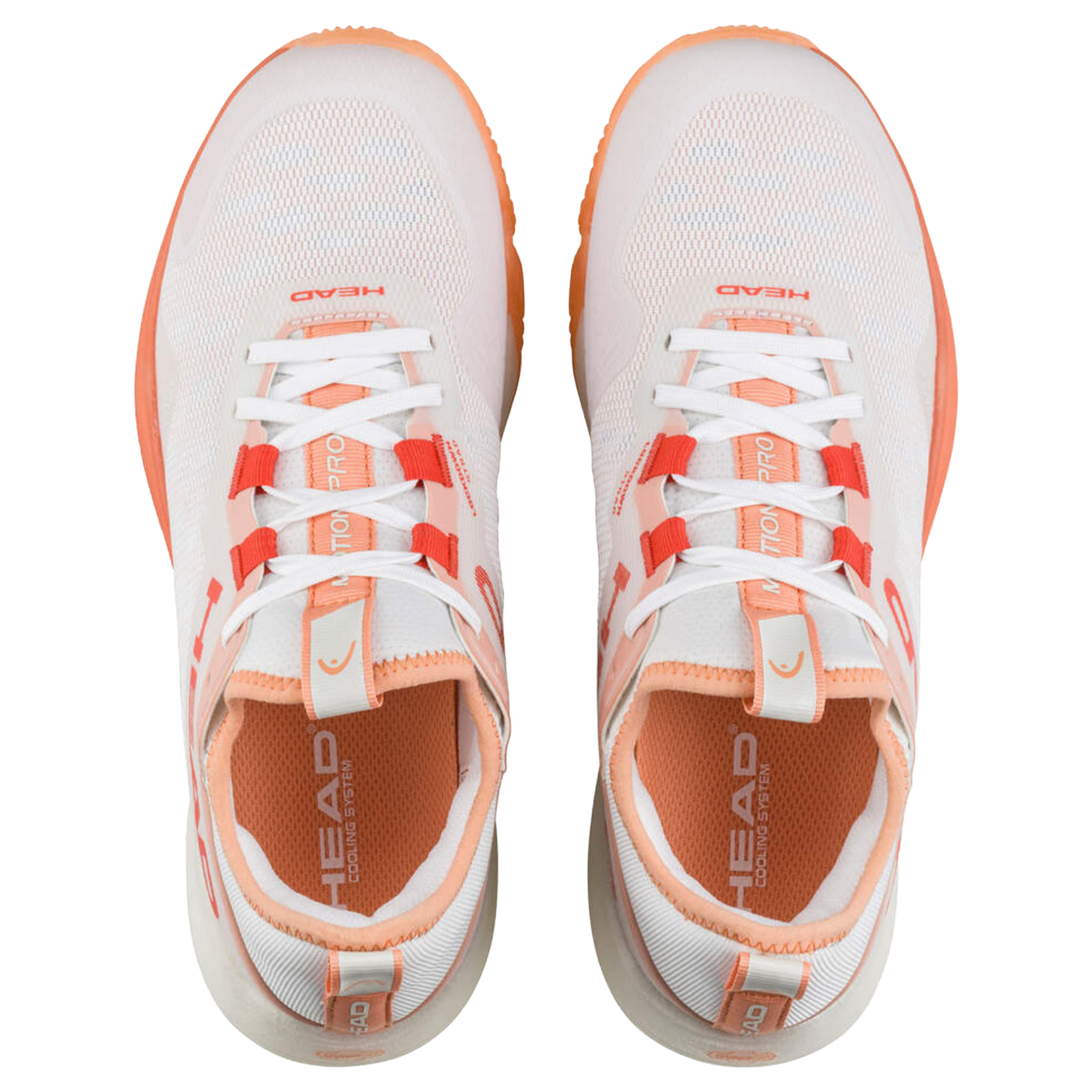 Head Motion Pro Women's Padel Shoes White/Coral