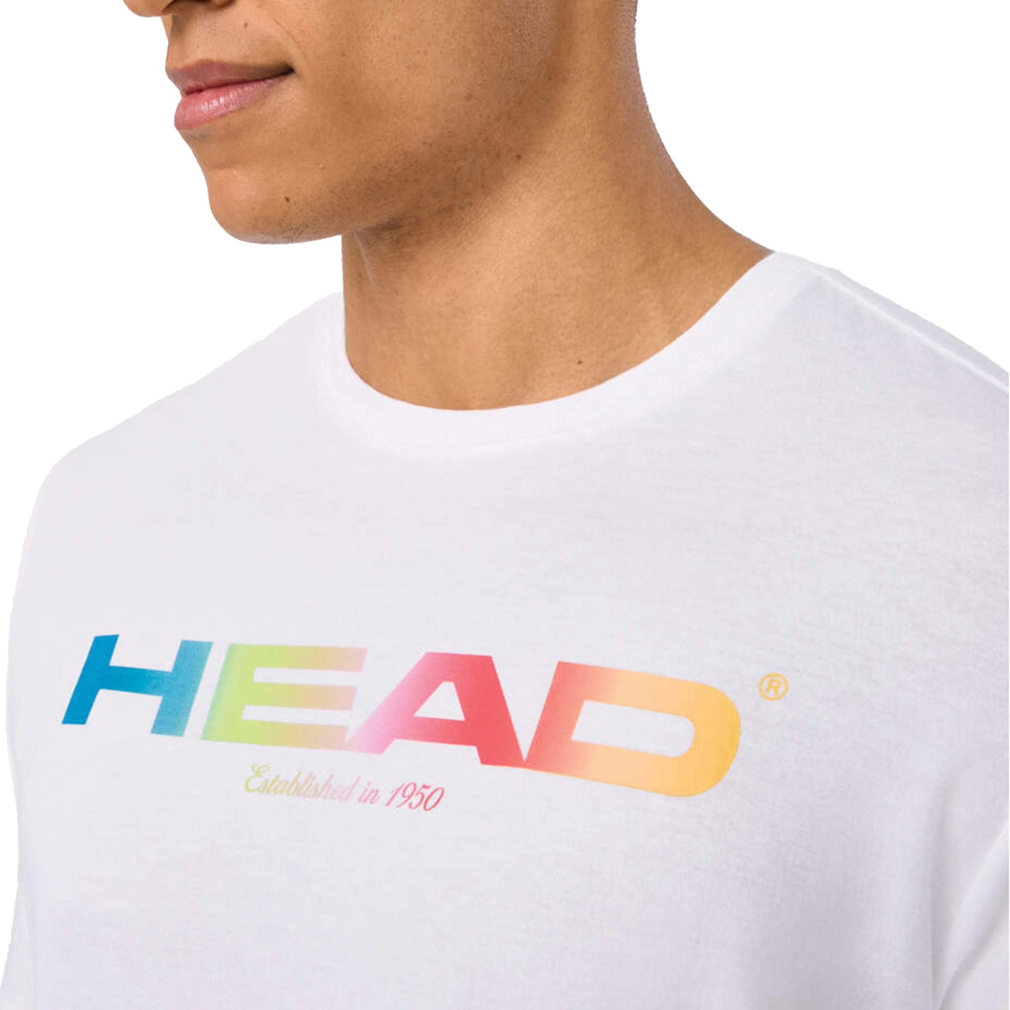 Head Rainbow T-Shirt White Men's