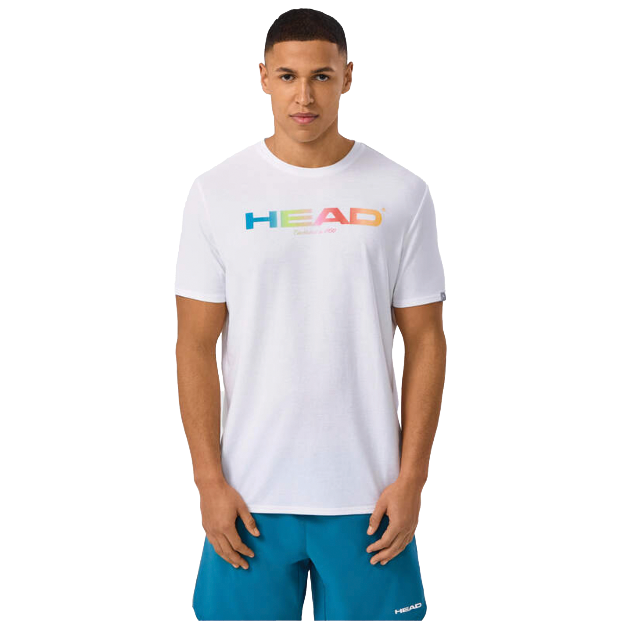 Head Rainbow T-Shirt White Men's