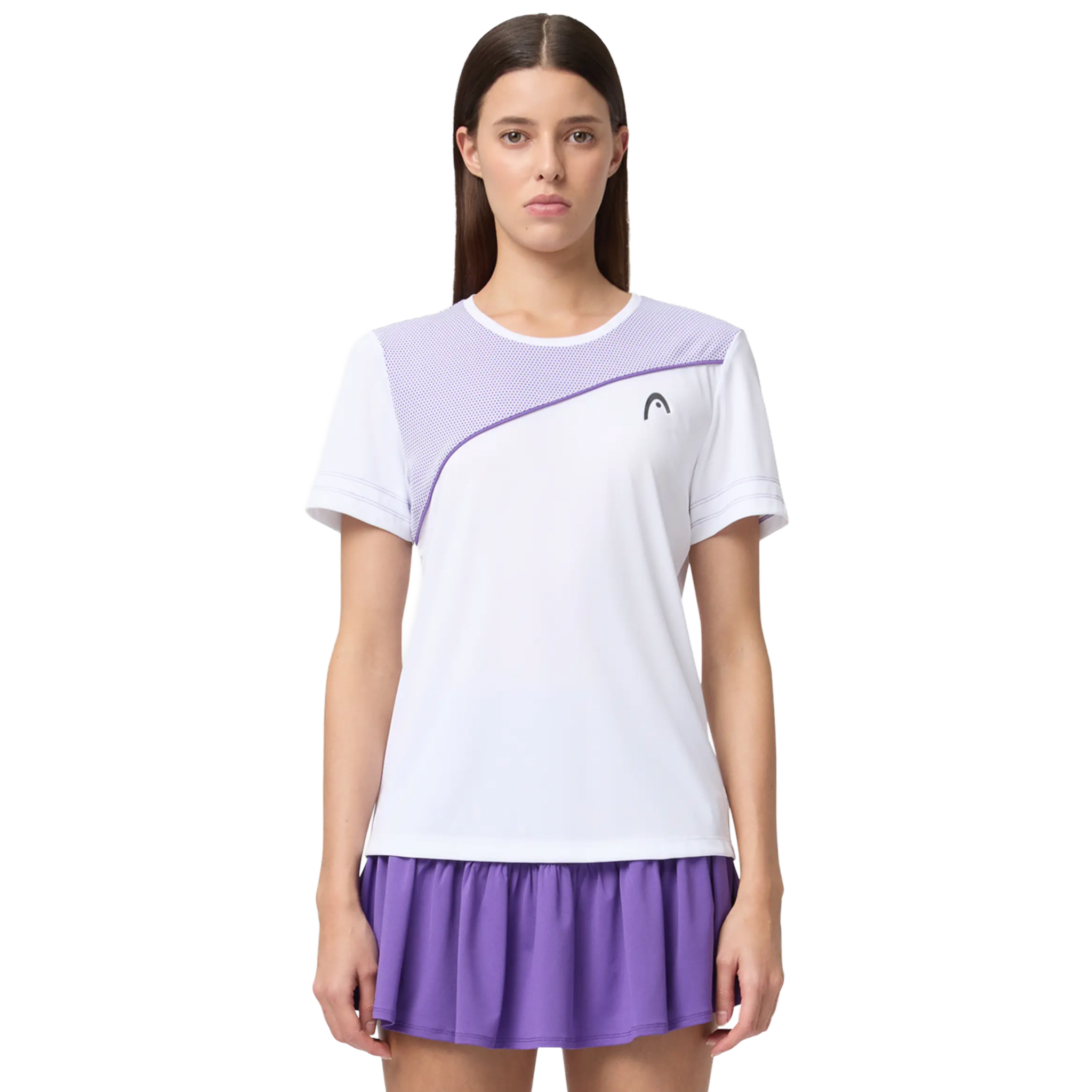 Head Tie-Break T-Shirt Women's White/Purple