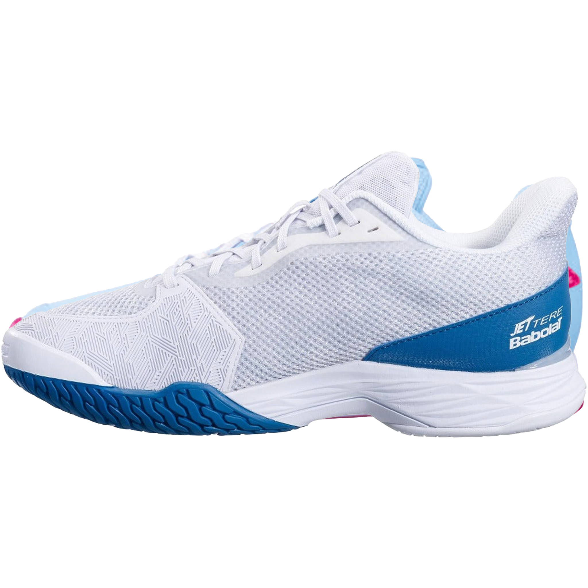 Babolat Jet Tere All Court Mens Shoes -White/Saxony Blue