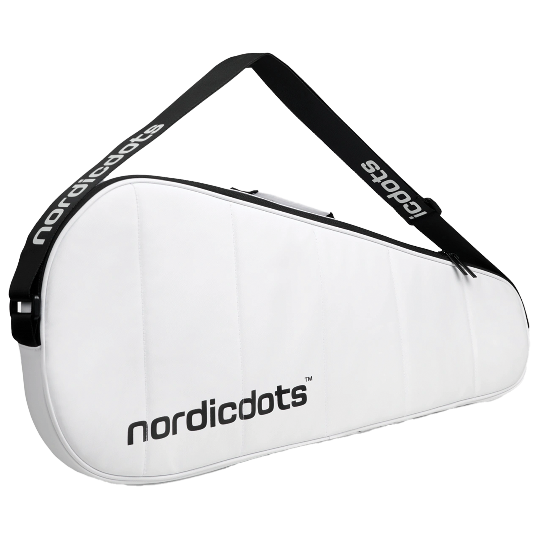 Nordicdots Tennis Racket Cover Bag White