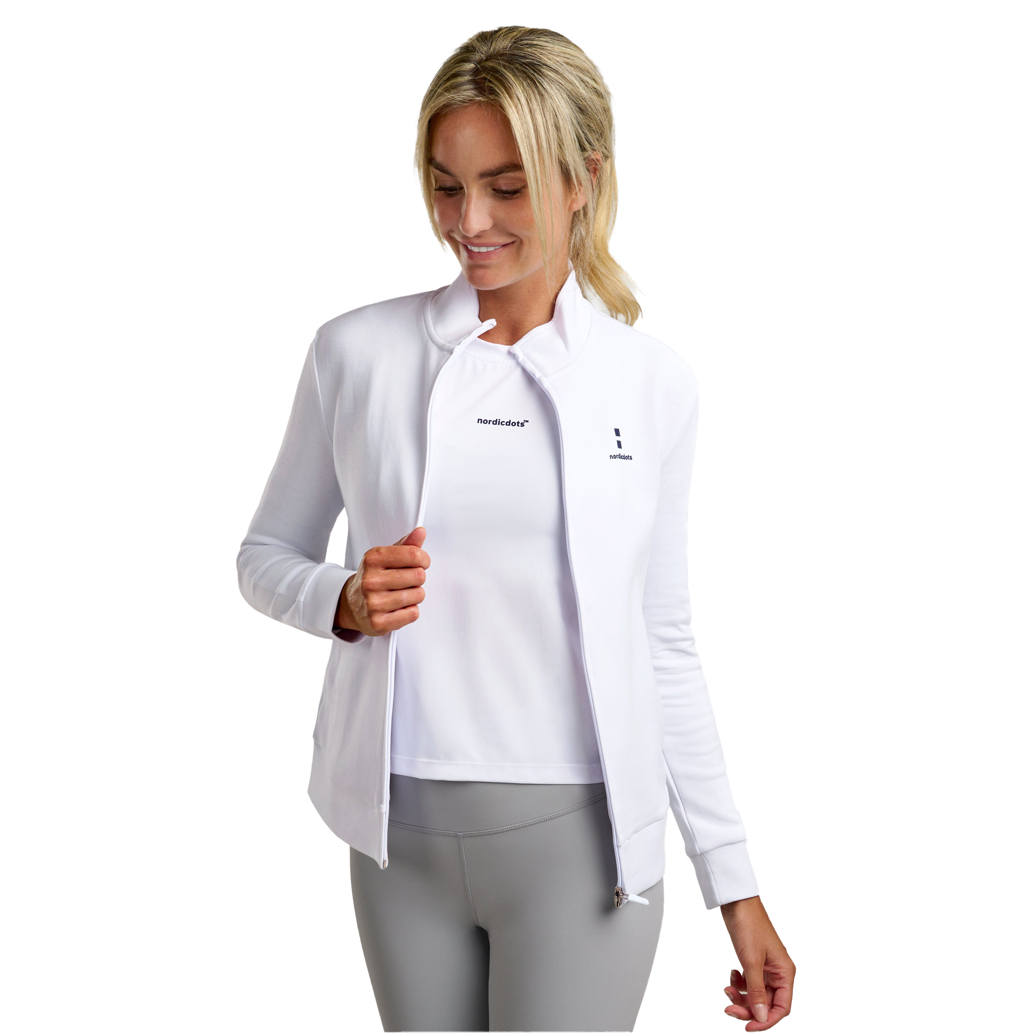 nordicdots Off Court Jacket White