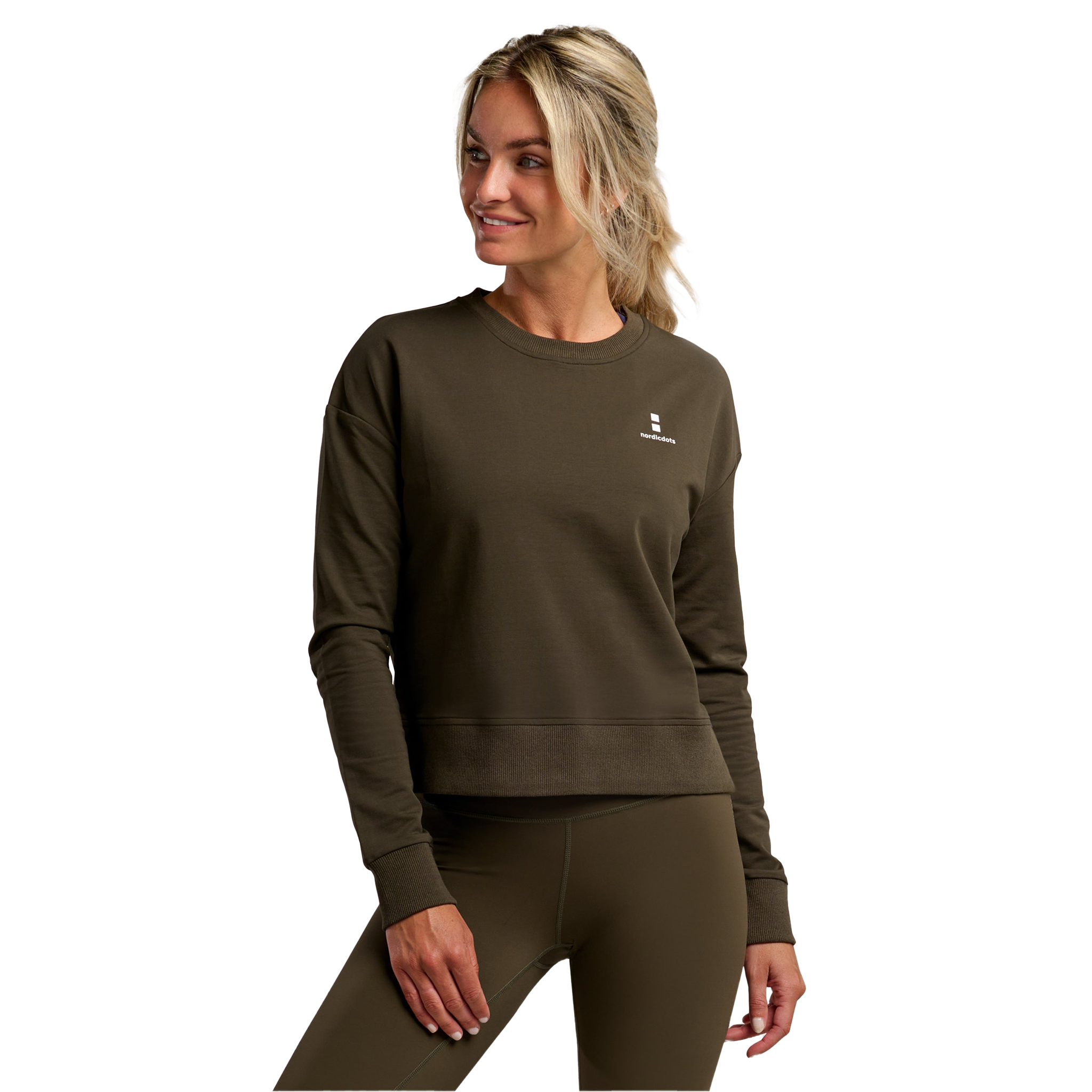 nordicdots Organic Sweatshirt Olive