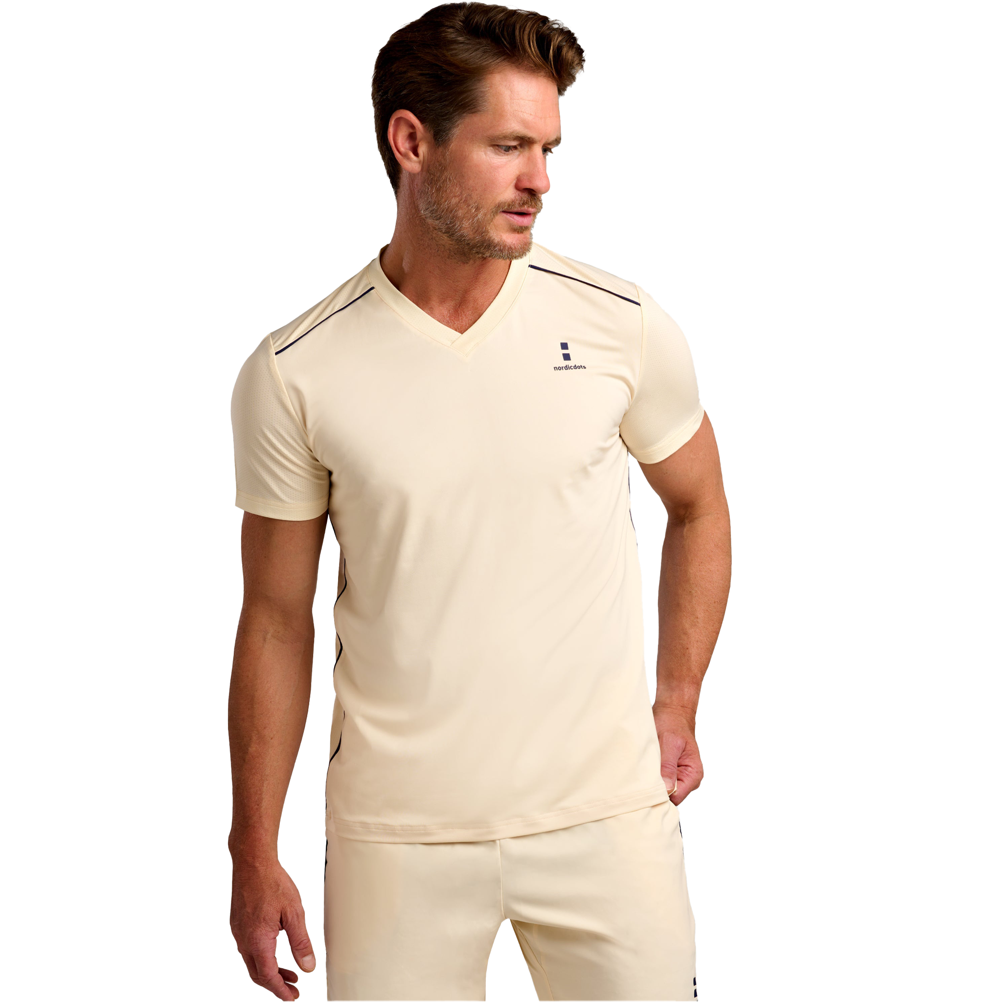 Nordicdots Performance V-Tee Yellow Breeze