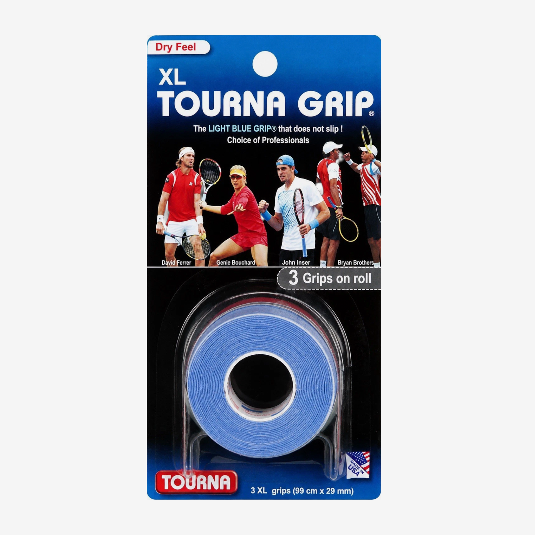 Tourna Grip XL (3 Pack) Blue