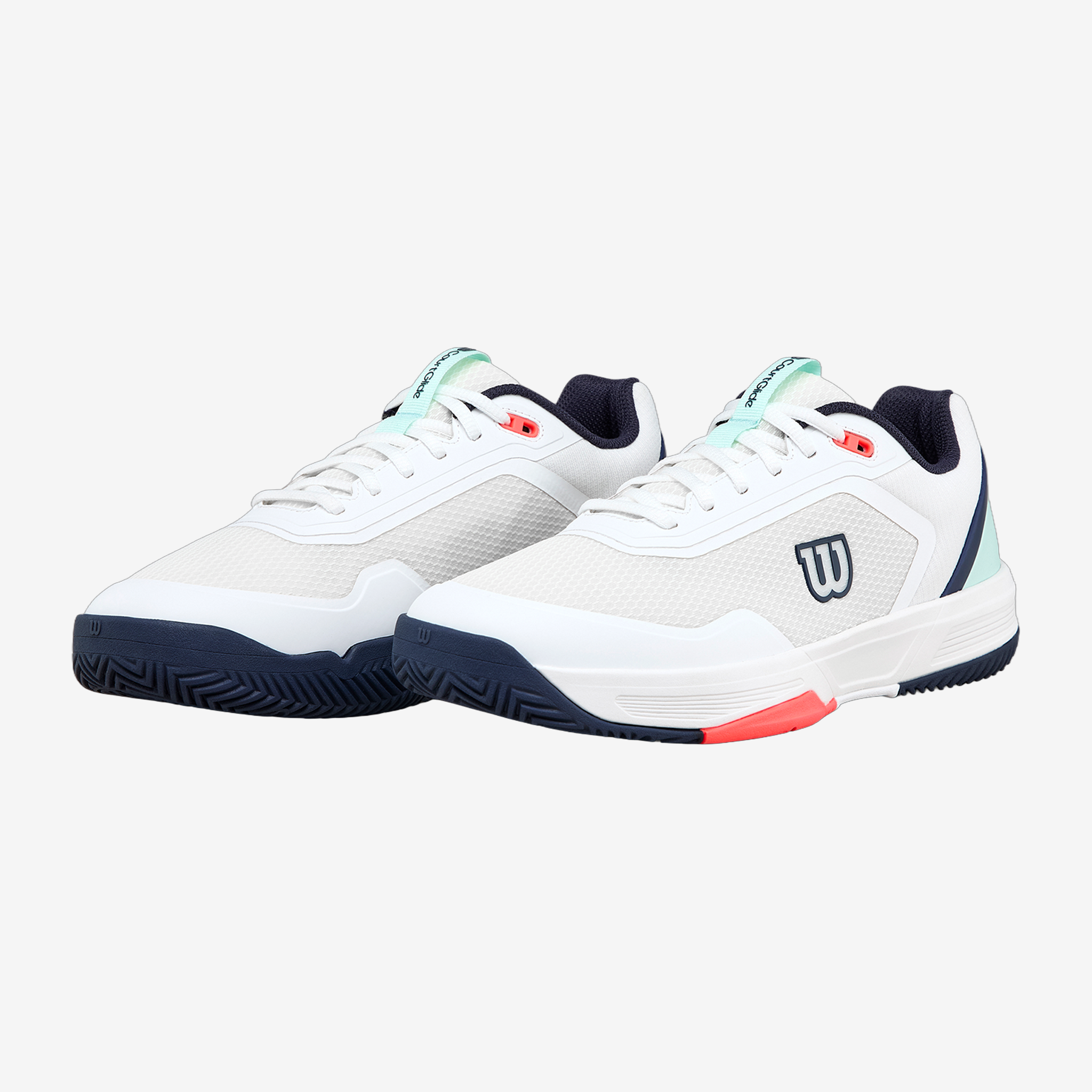 Wilson Courtglide Men's White/Bay/Fiery Coral