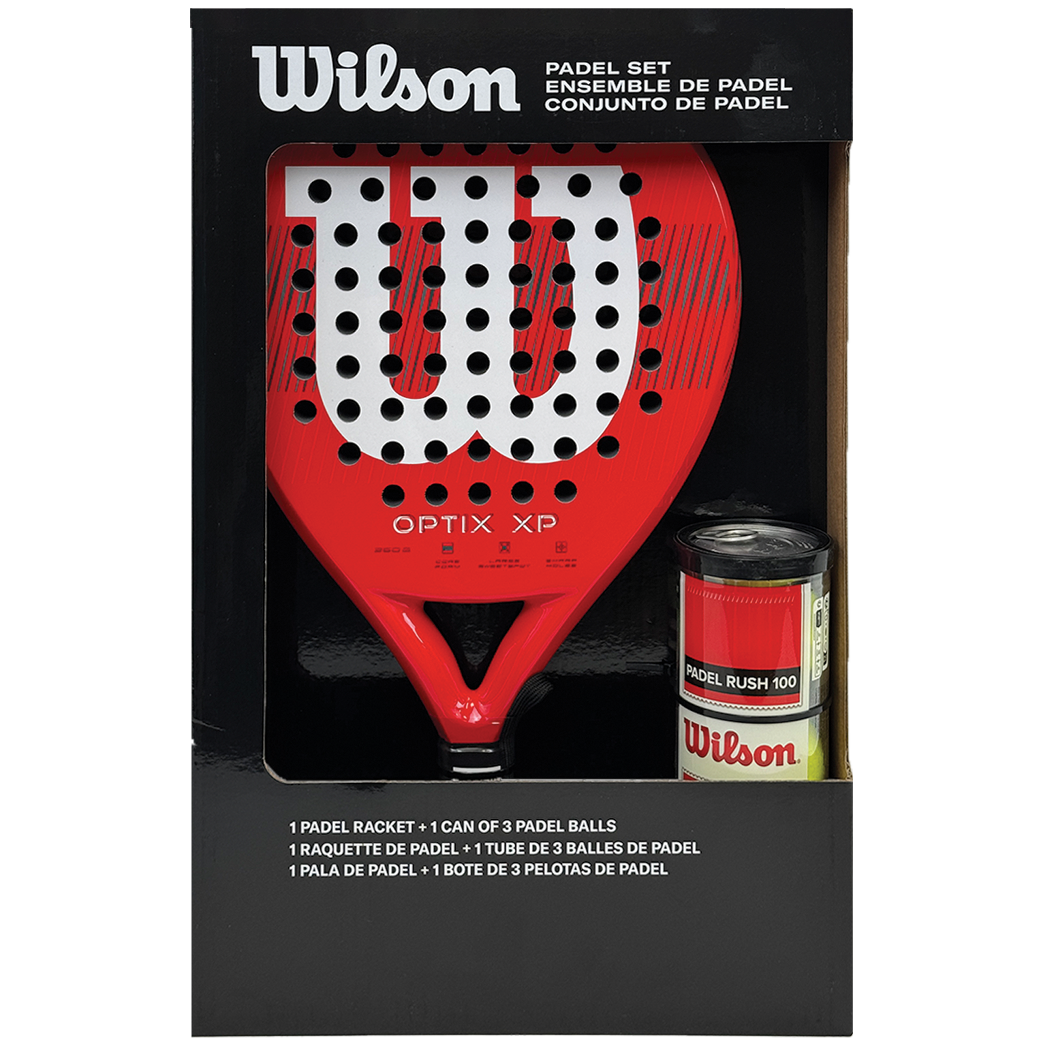Wilson Optix XP Padel Kit Box Red