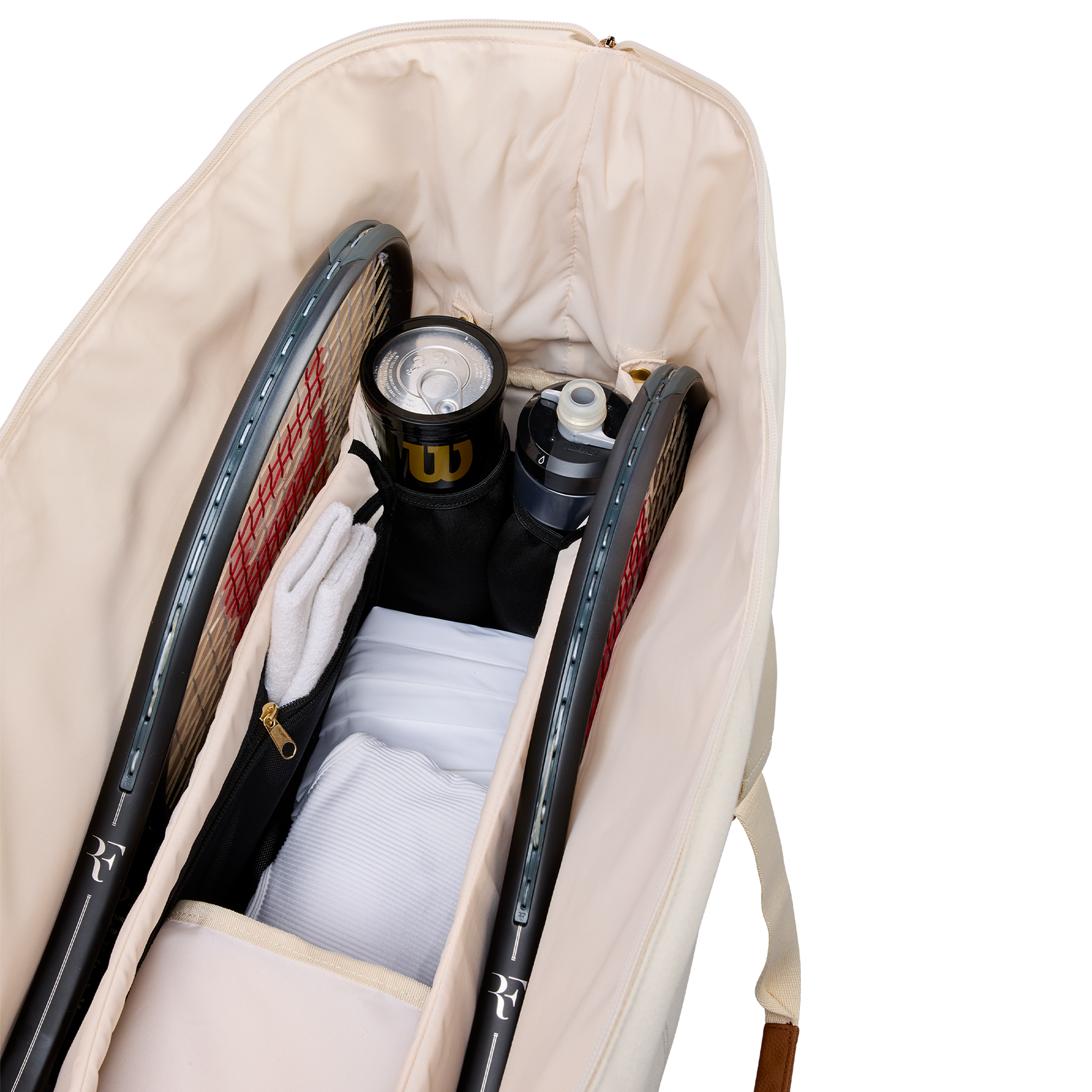 Wilson RF Lawn Collection Practice Bag 6 Pack Cream (2026)