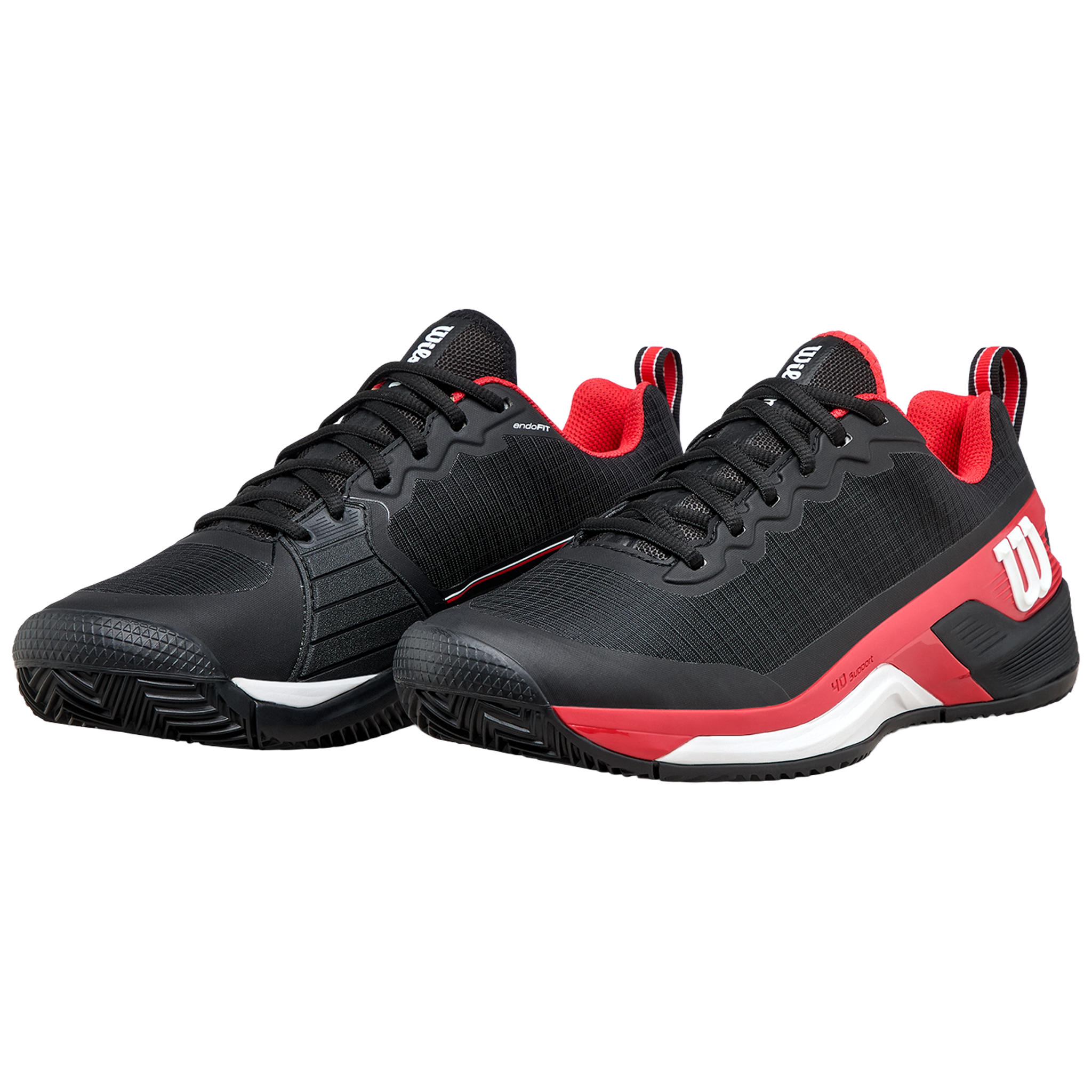 Wilson Rush Pro 4.5 Clay Men's Black/Red/White