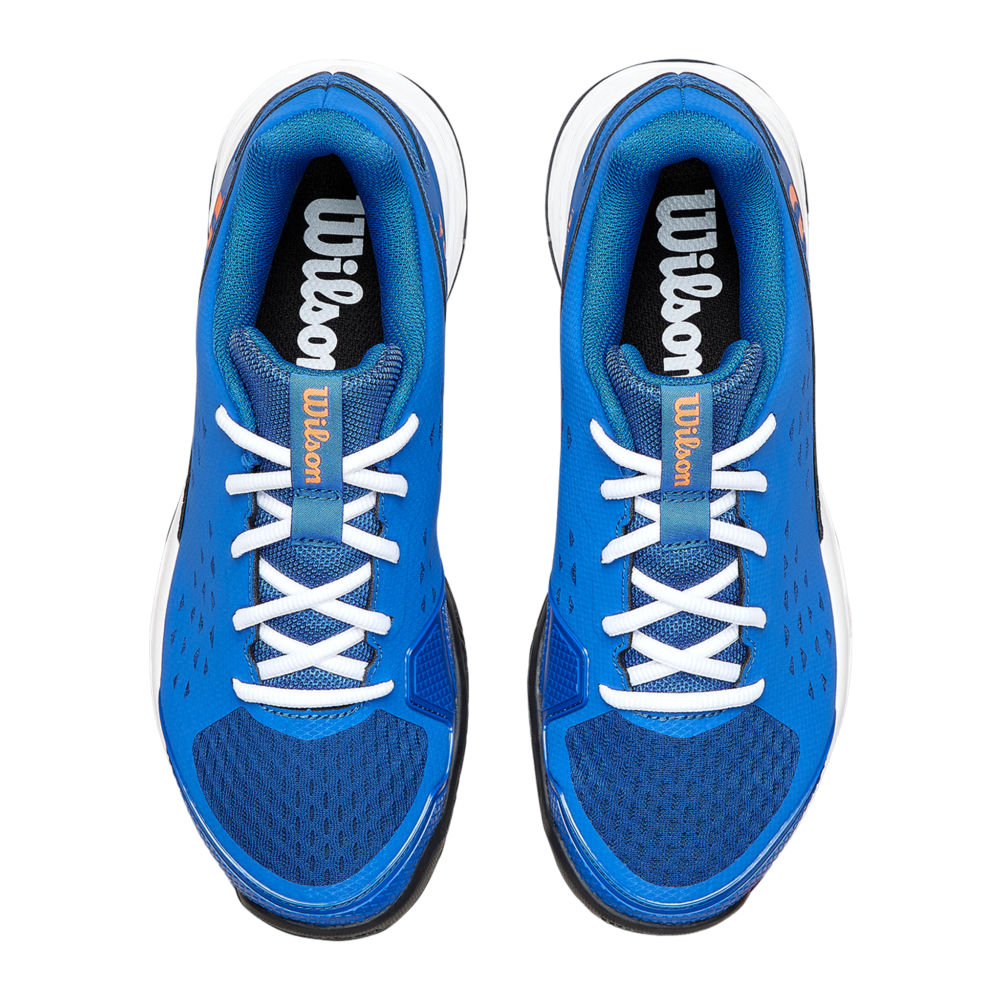 Wilson Rush Pro Junior L DejaVu Blue/Tiger Orange/White