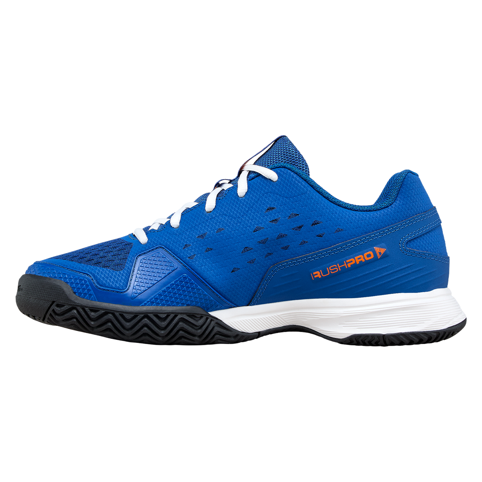 Wilson Rush Pro Junior L DejaVu Blue/Tiger Orange/White