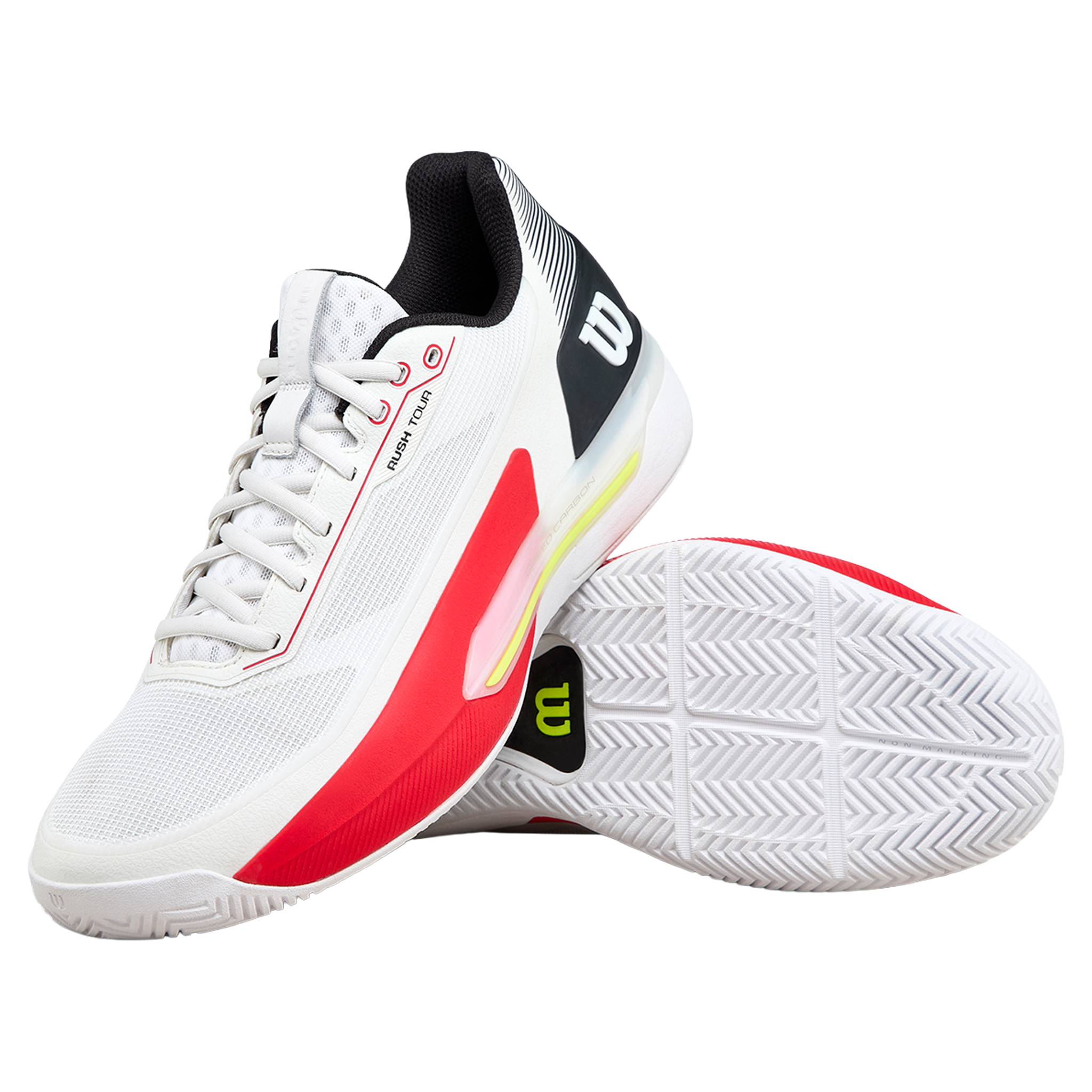 Wilson Rush Tour 5 Men's White/Black/Red (2026)