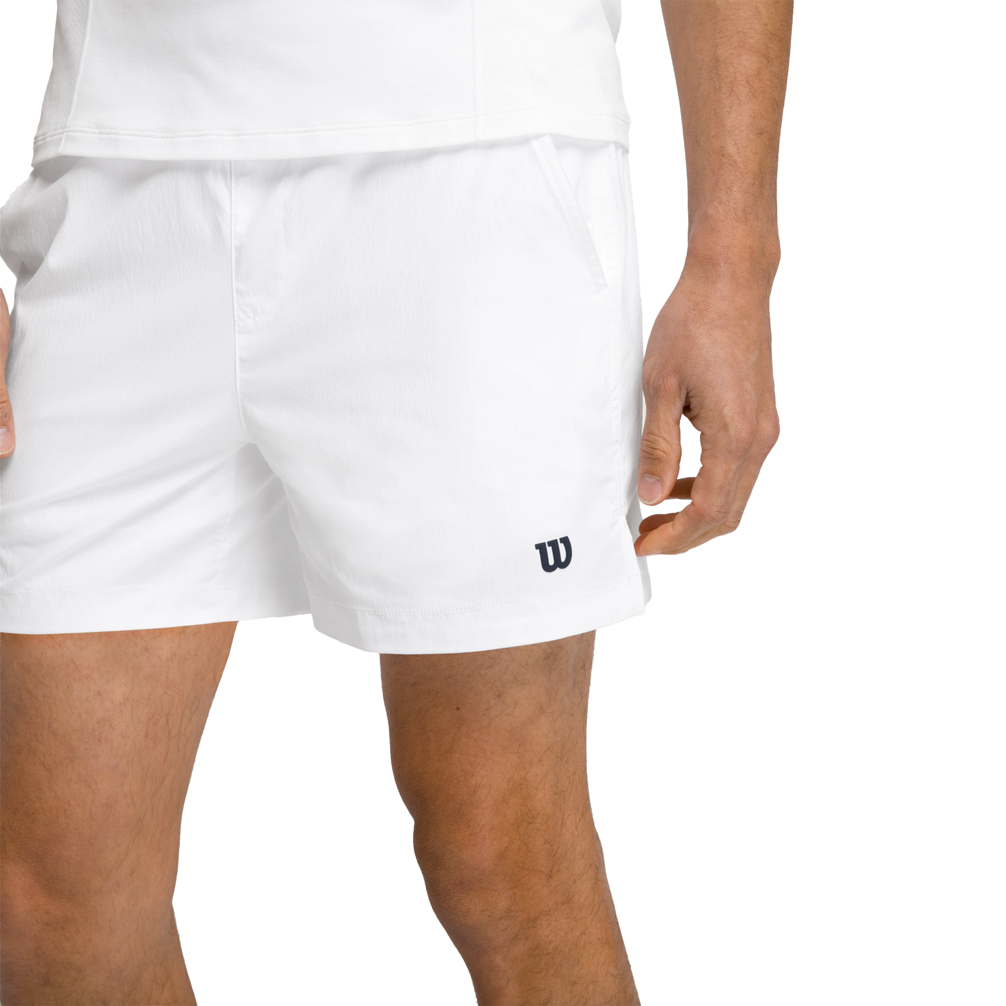 Wilson Tennis Volley Shorts 6" Men's Bright White