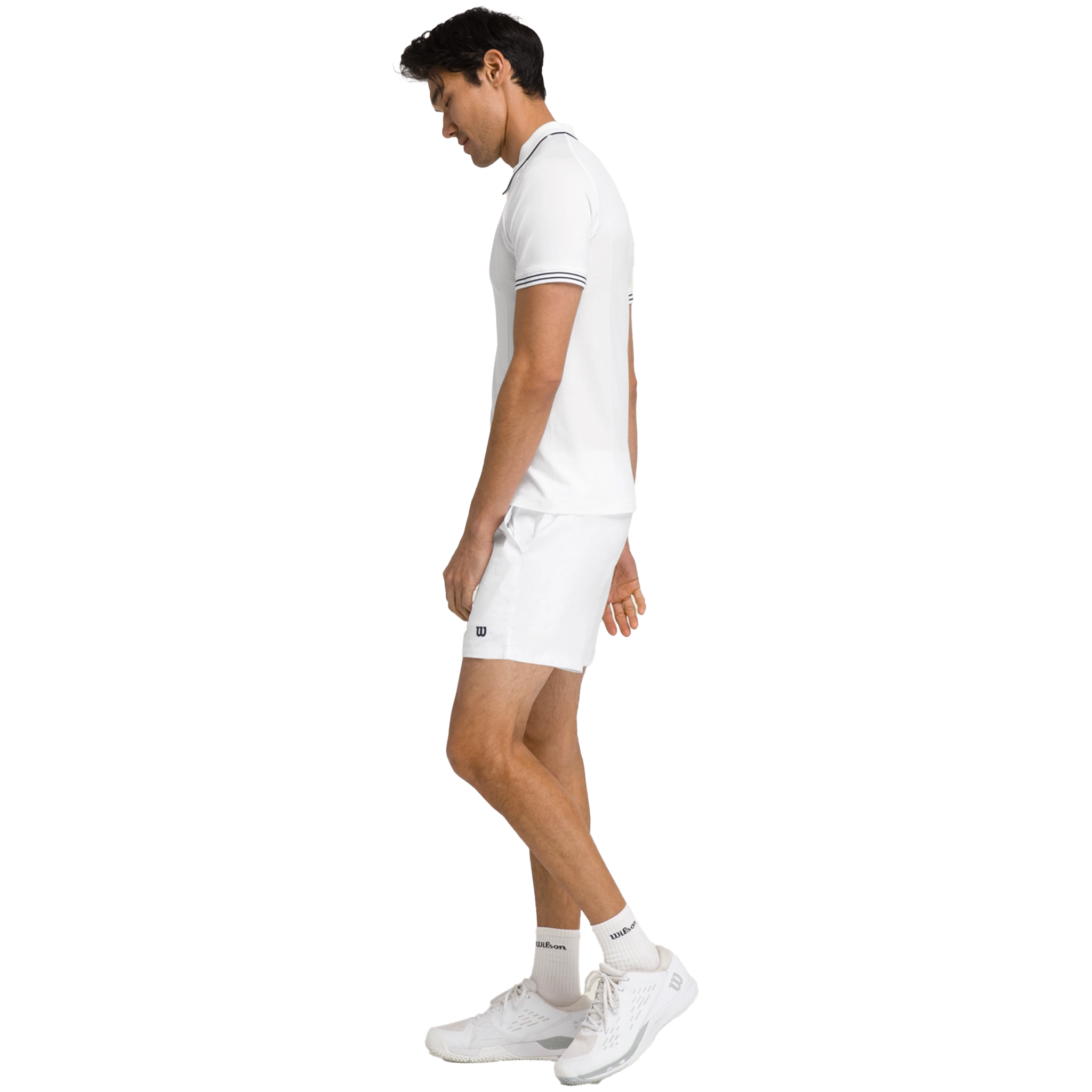 Wilson Tennis Volley Shorts 6" Men's Bright White
