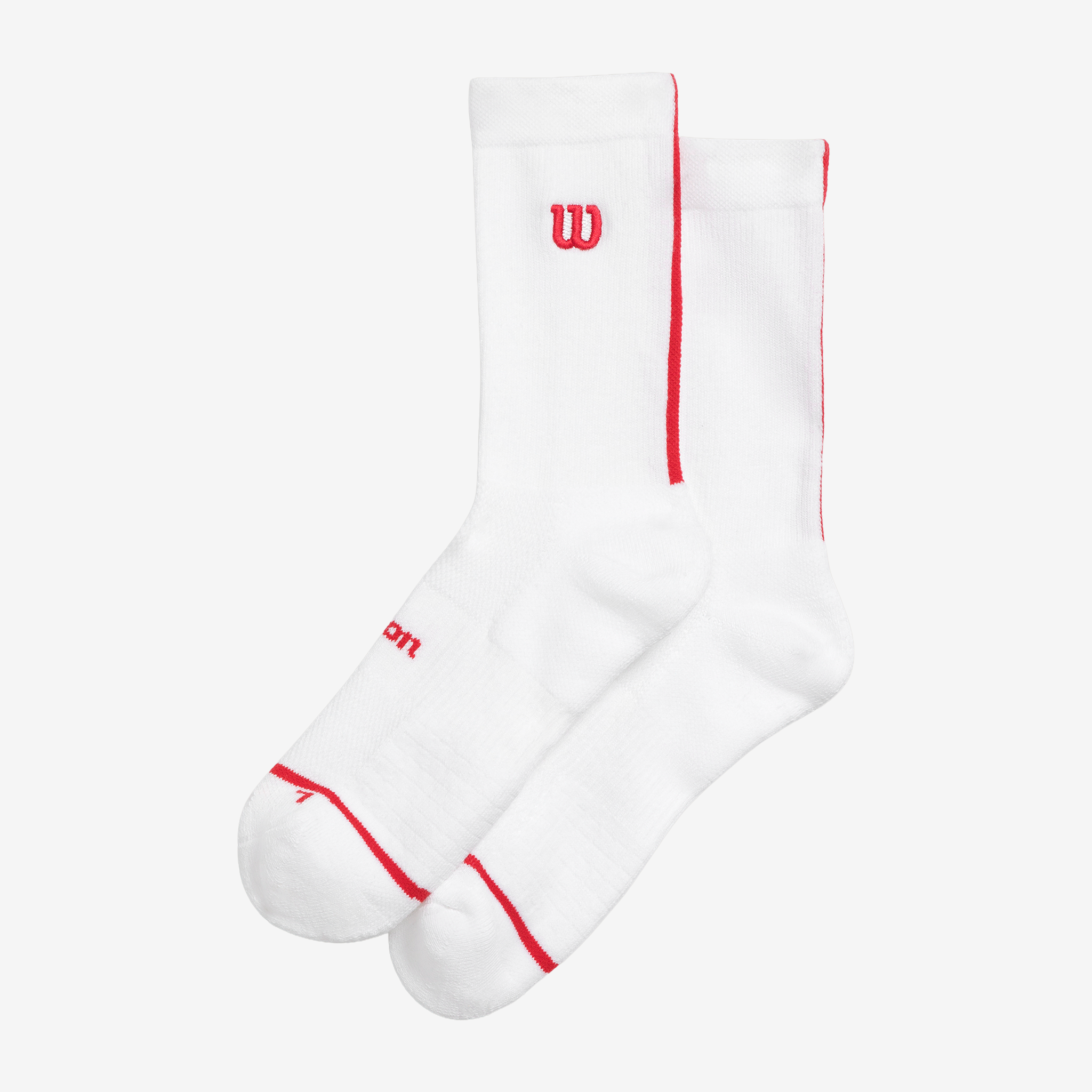 Wilson Tour Performance Crew Logo Socks White/Infrared