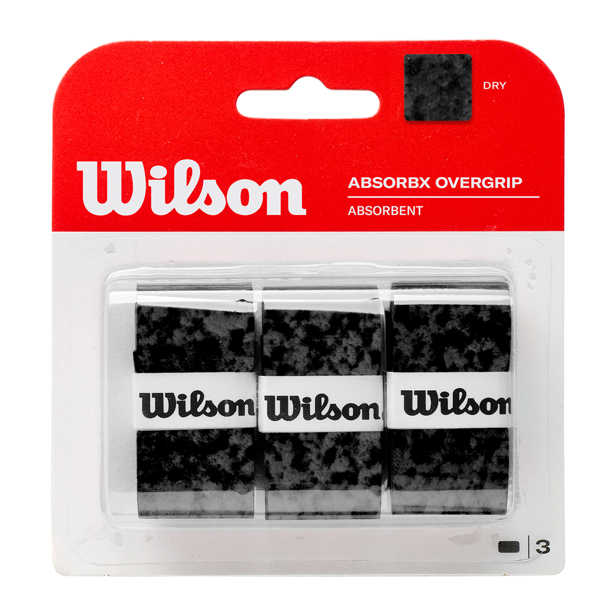 Wilson Absorbx Overgrip Black (3 Pack)