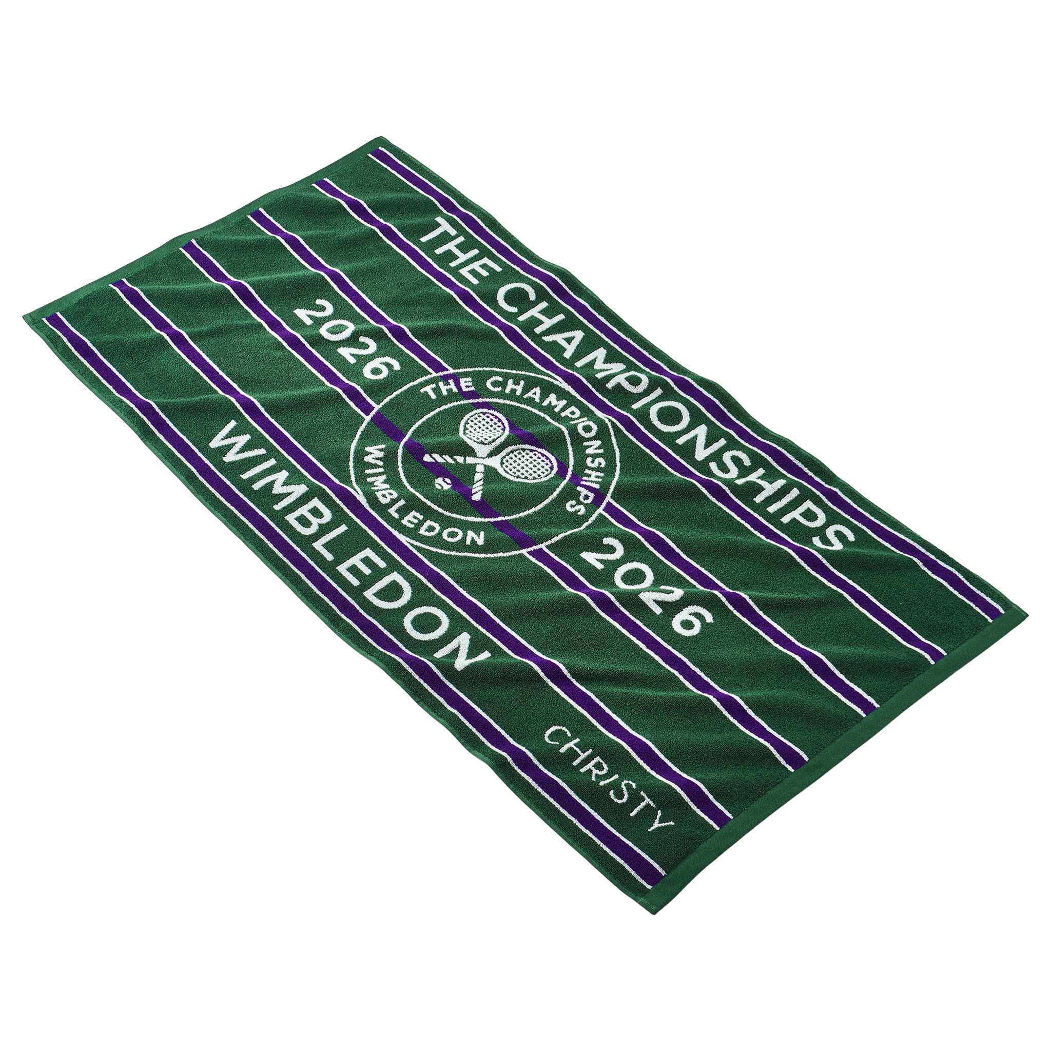 Christy Wimbledon Championship Towel 70x133 Green/Purple (2026)