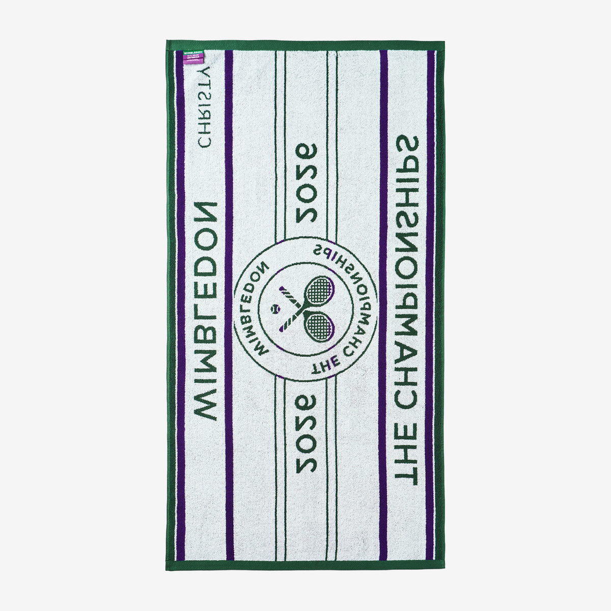 Christy Wimbledon Championship Towel 70x133 Green/Purple (2026)
