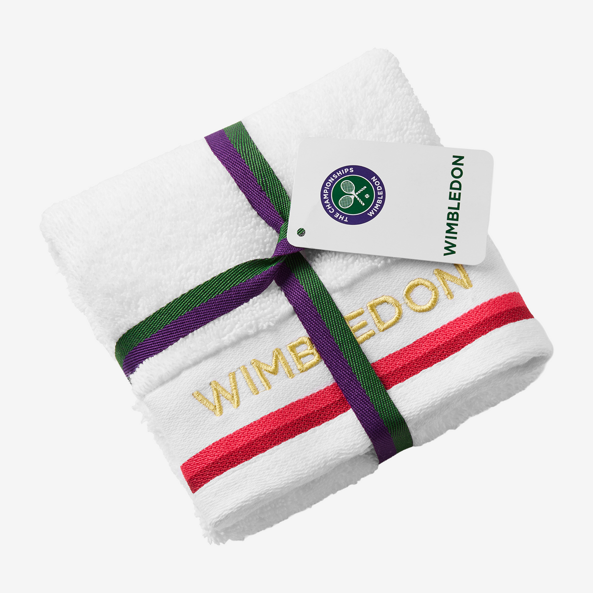 Christy Wimbledon Sport Towel 30x90 White/Strawberry