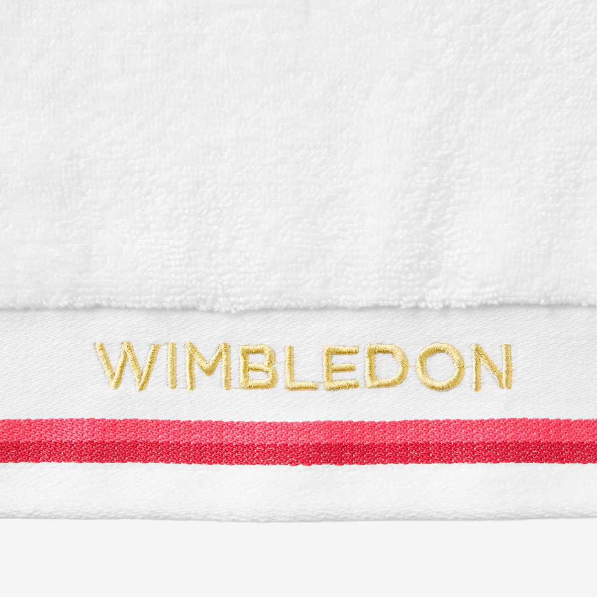 Christy Wimbledon Sport Towel 30x90 White/Strawberry
