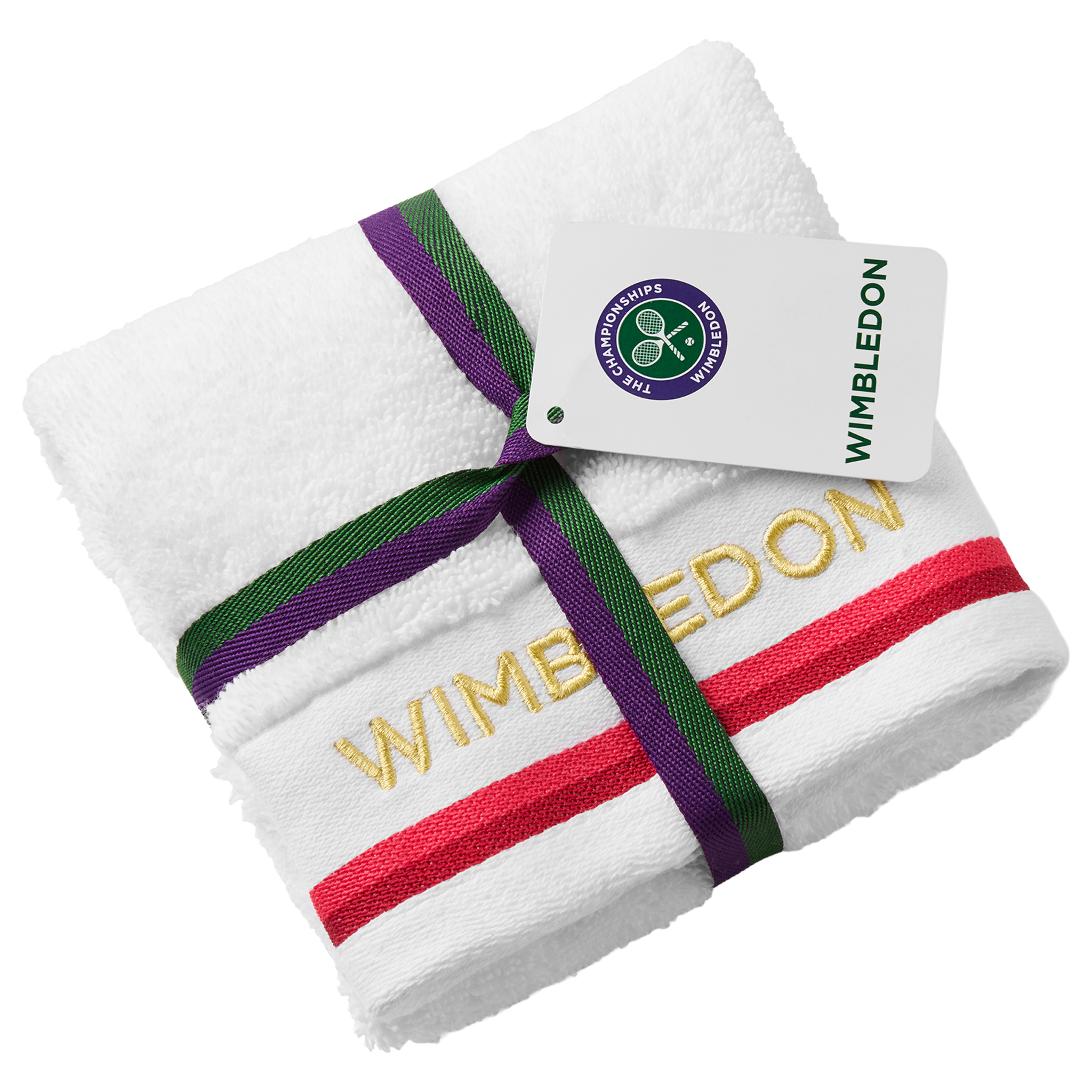 Christy Wimbledon Sport Towel 30x90 White/Strawberry