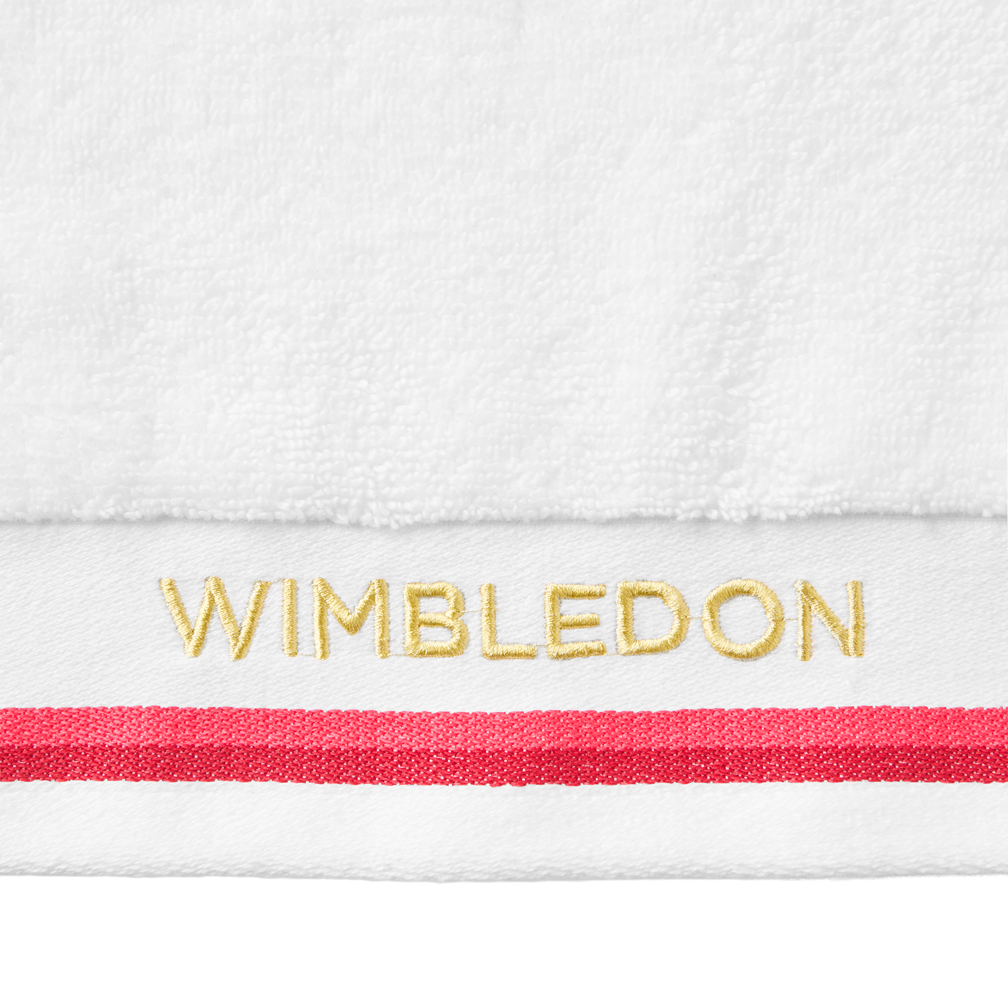 Christy Wimbledon Sport Towel 30x90 White/Strawberry