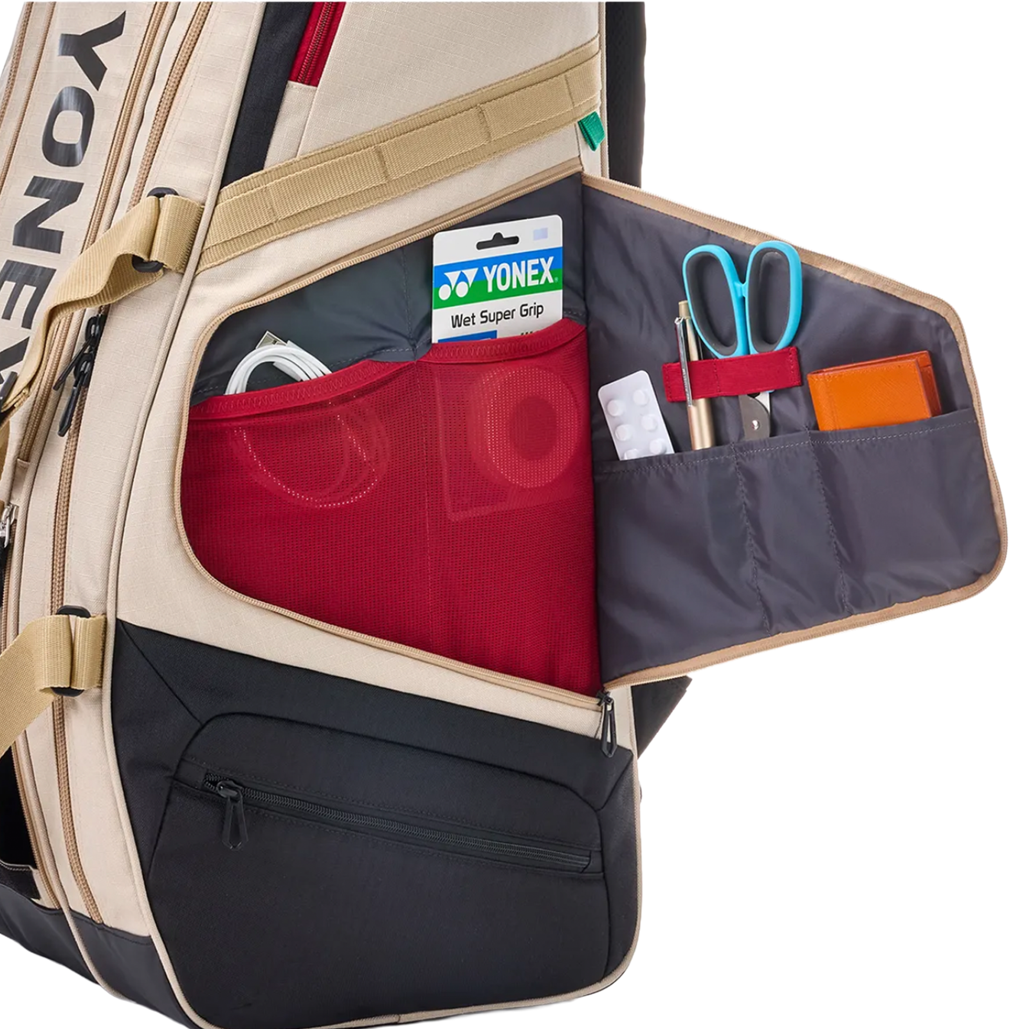 Yonex Gearlogic 9 Racket Bag Beige