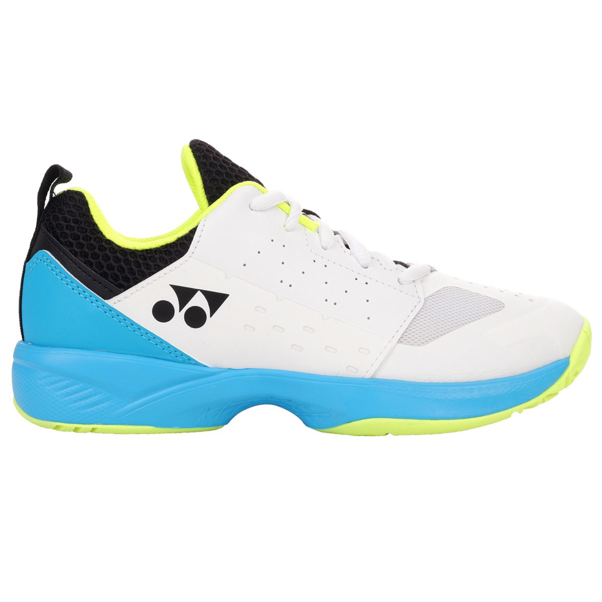 Yonex Lumio Junior Tennis Shoes - White/Turqoise